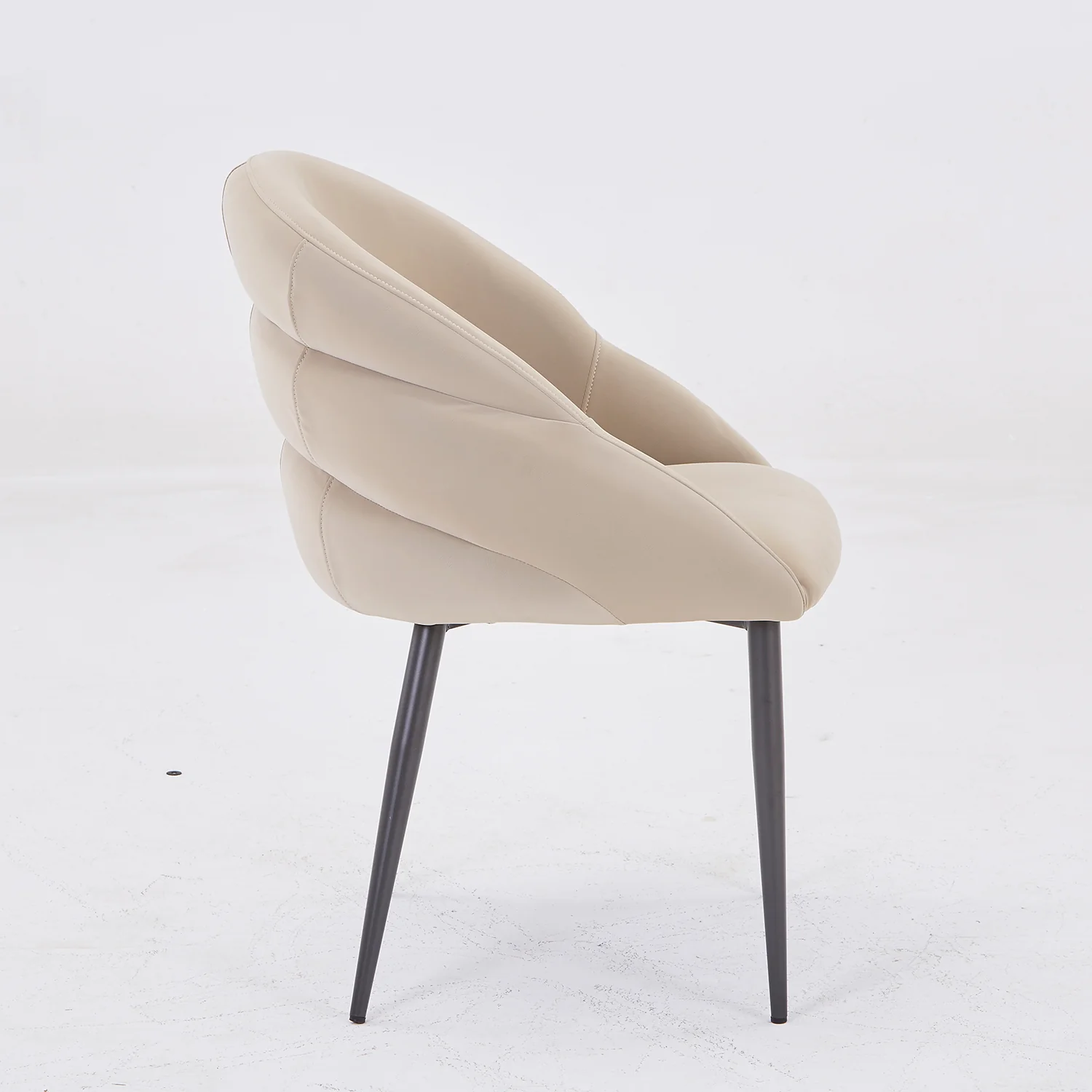 2 Sillas de Comedor Toscana Suede Beige - Image 3