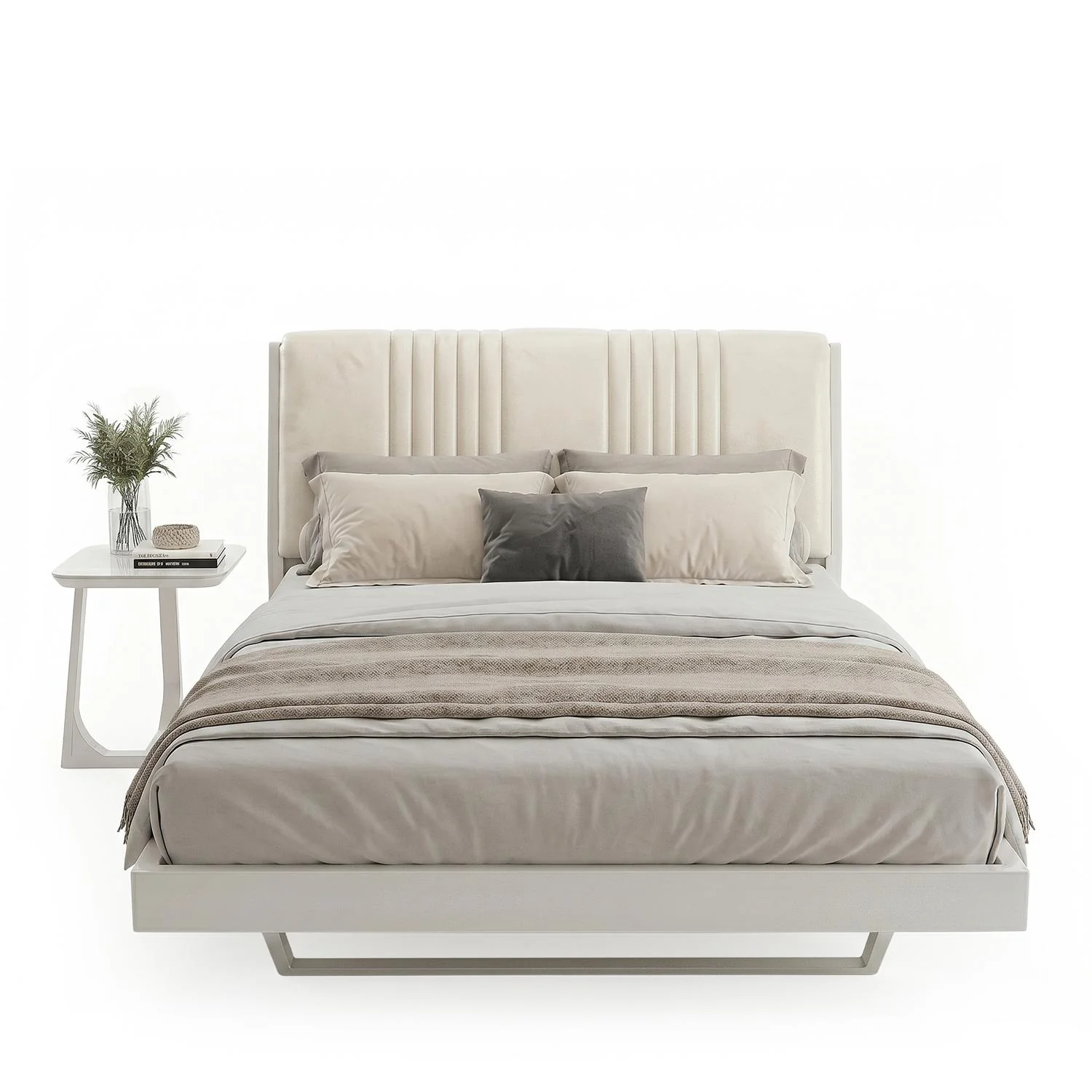 Alcoba Queen Deco Eurolino Perla, Off White - Image 3