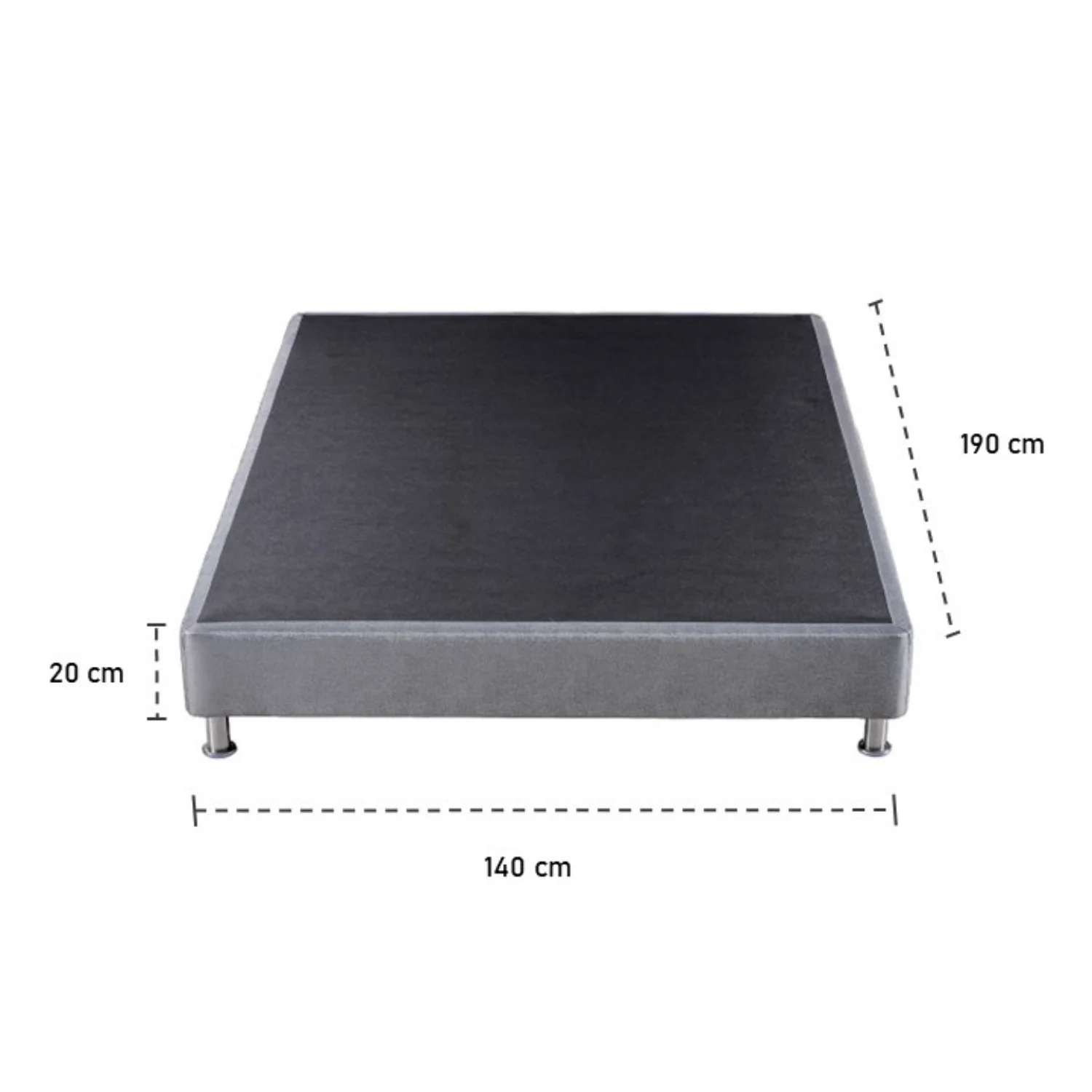 Base Cama Doble Lexus Deluxe Gris - Image 4