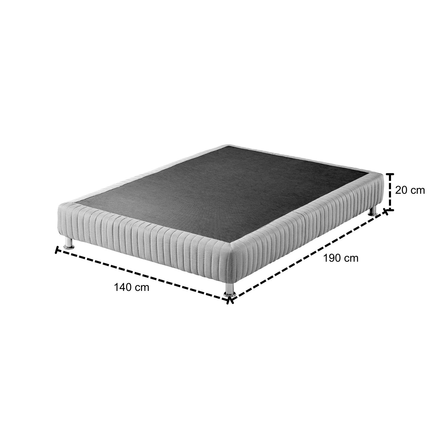 Base Cama Doble Luxury Blanco - Image 4