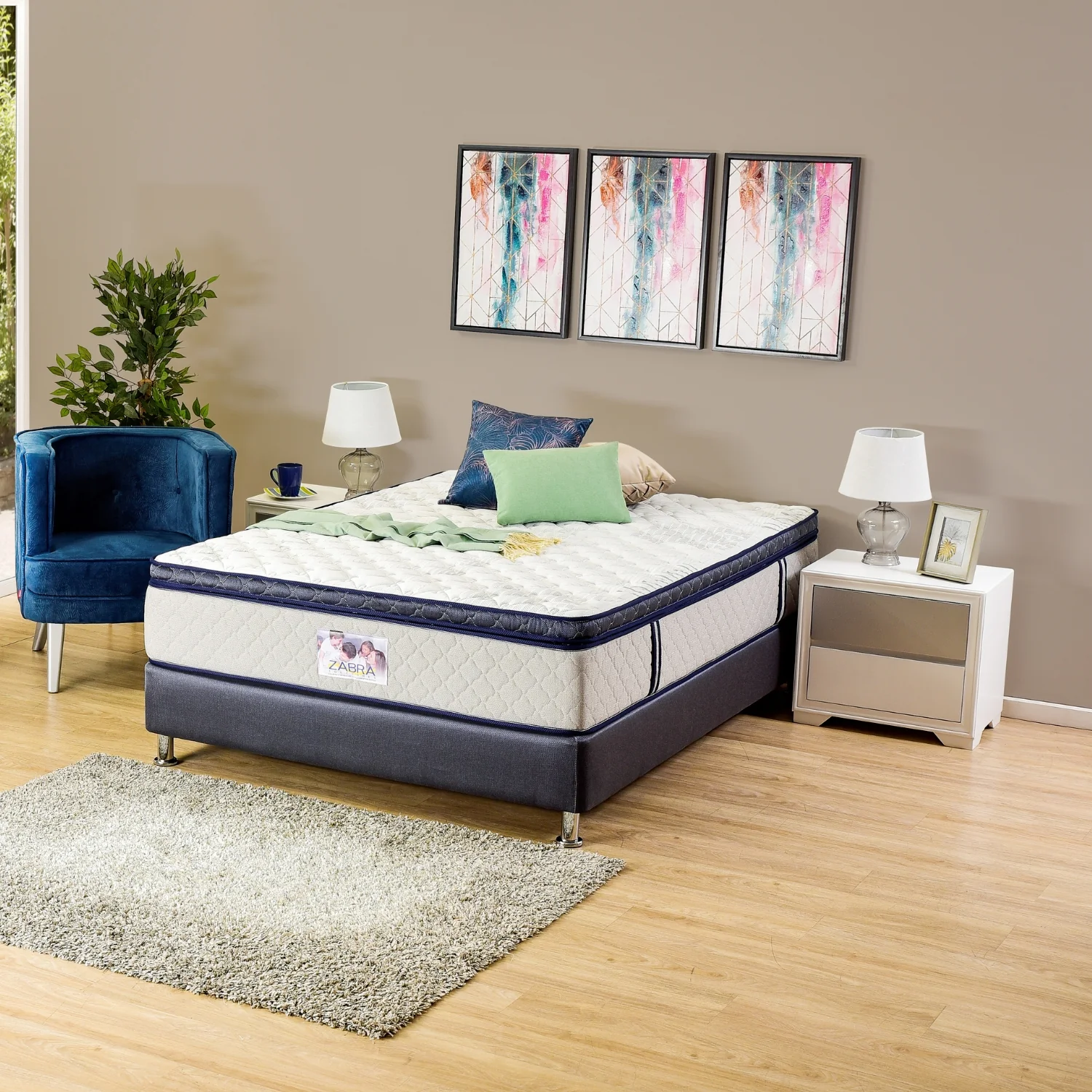 Base Cama Doble Movemento Azul - Image 2