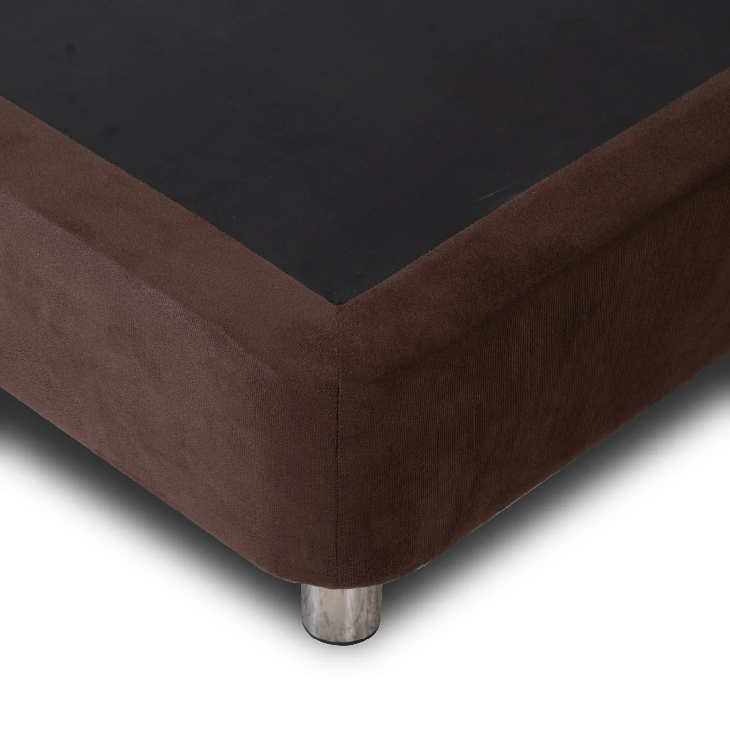 Base Cama Doble Napoli Microfibra Café - Image 3