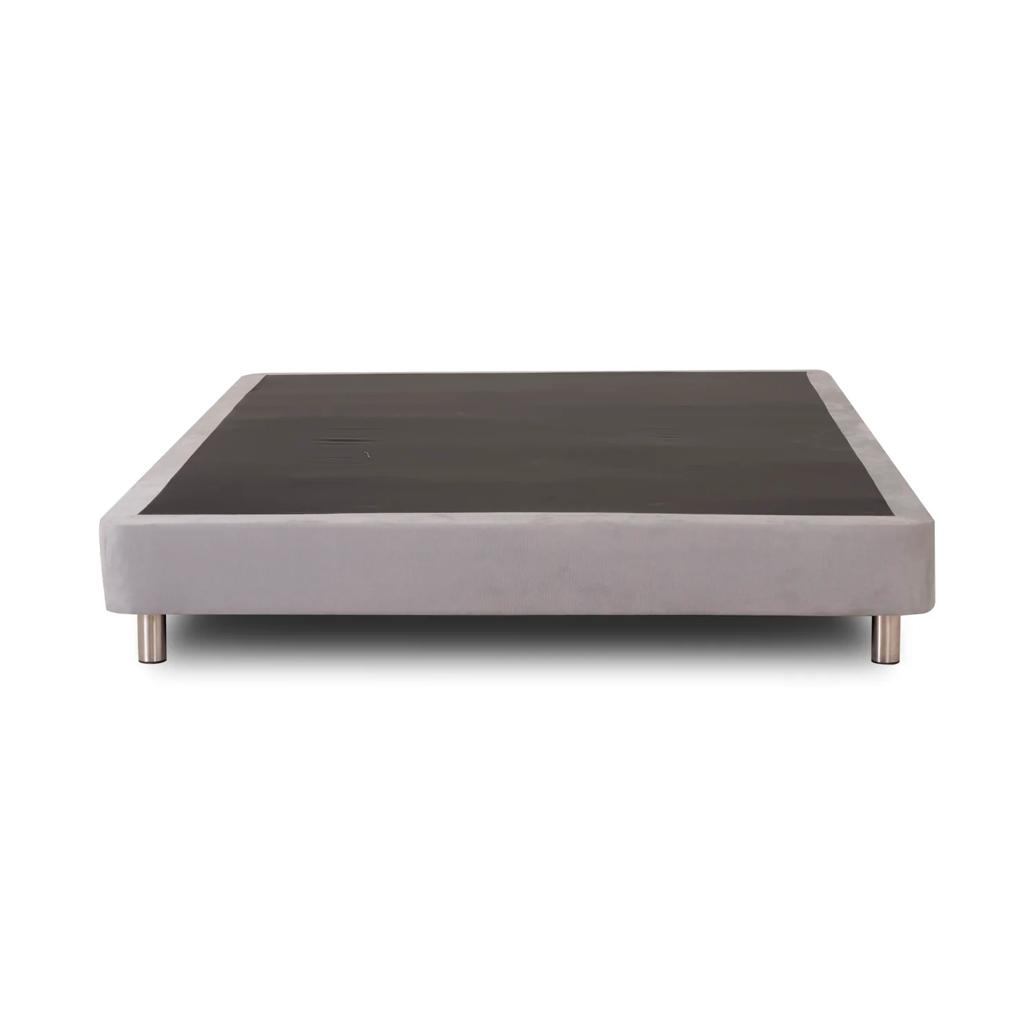 Base Cama Doble Napoli Microfibra Gris - Image 2