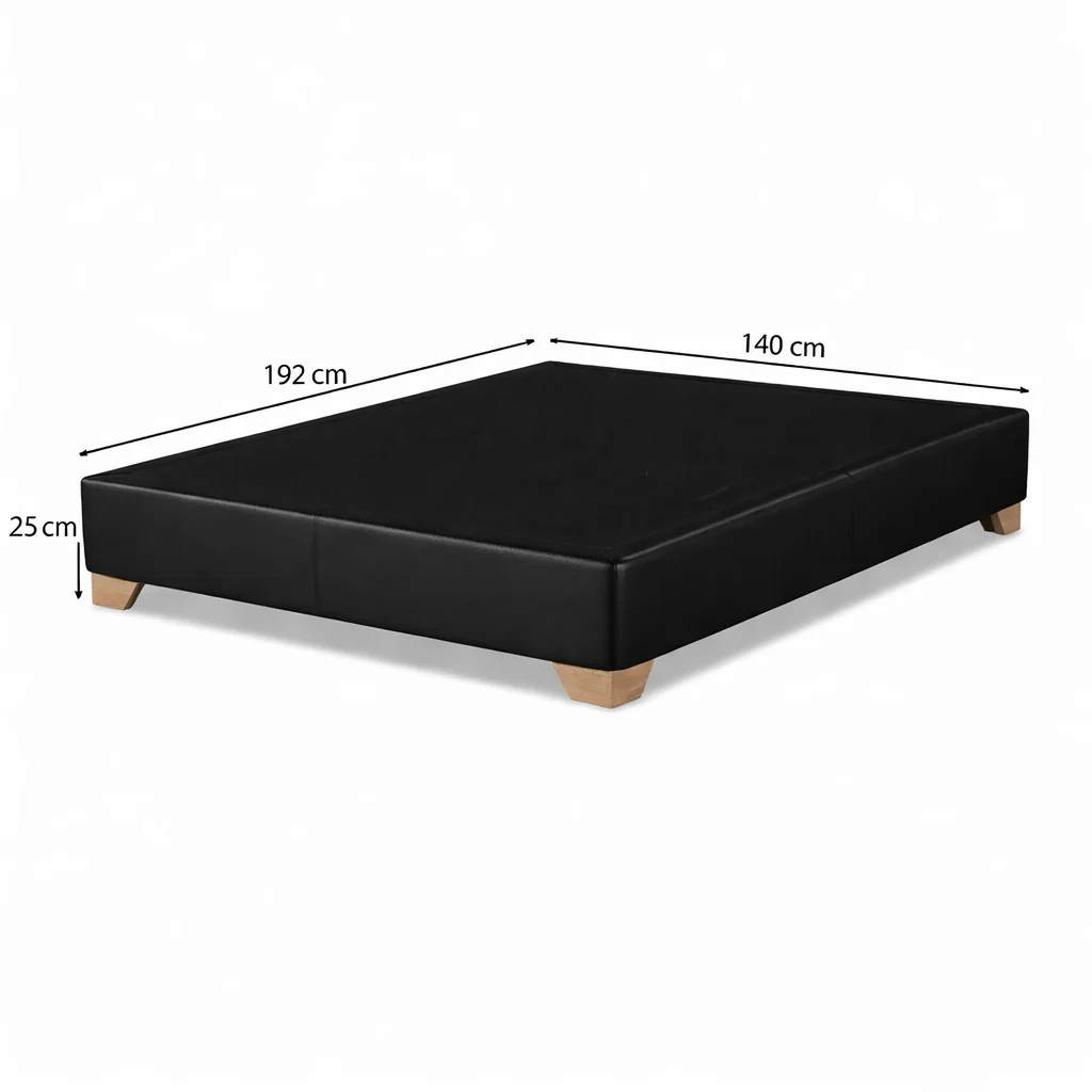 Base Cama Doble Taylor Eurolino Negro - Image 4