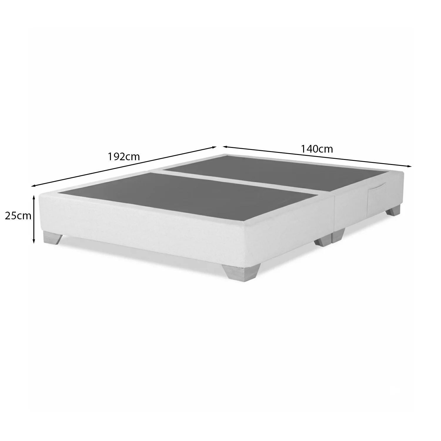 Base Cama Doble Taylor Eurolino Taupe Par - Image 3