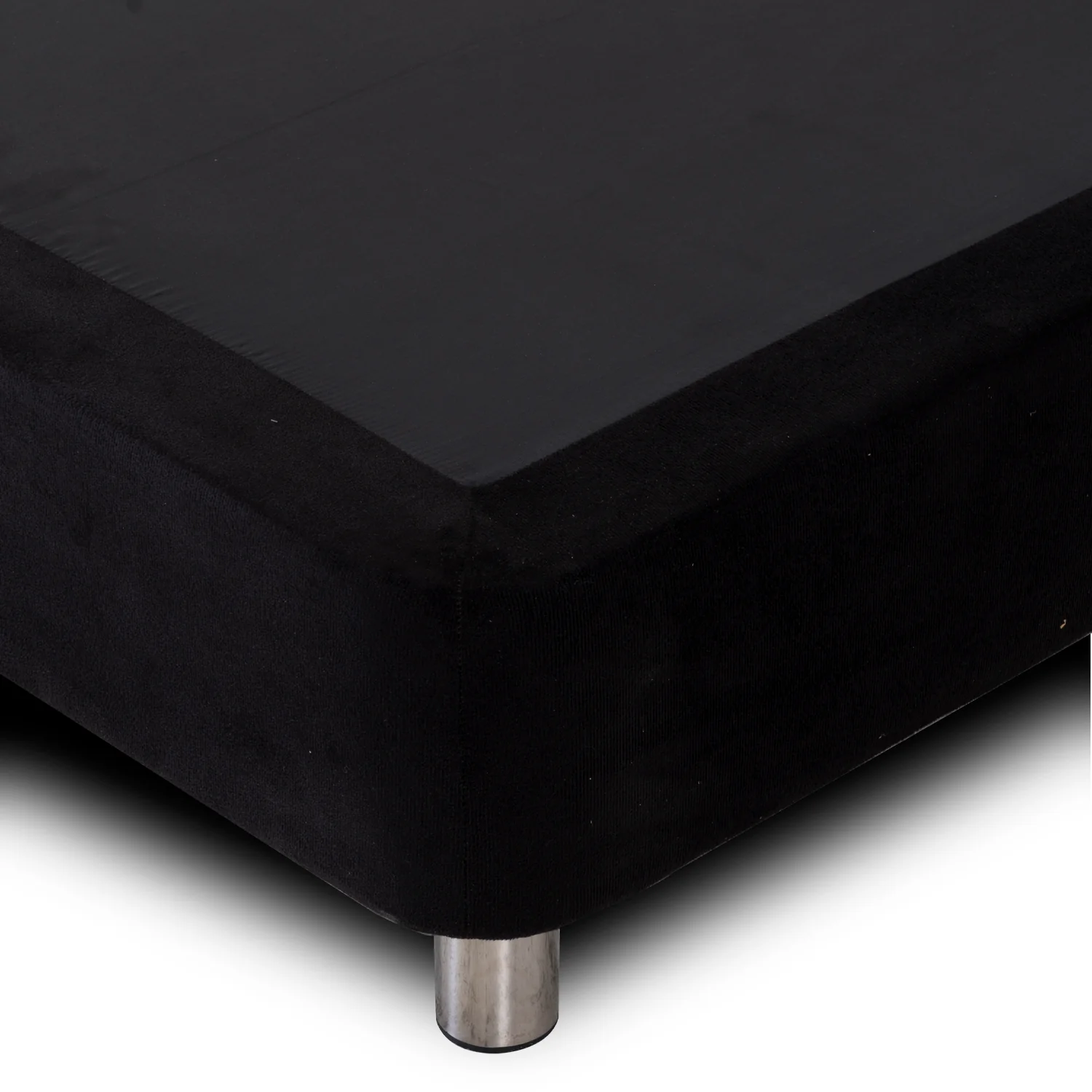 Base Cama Semi Doble Napoli Microfibra Negro - Image 3