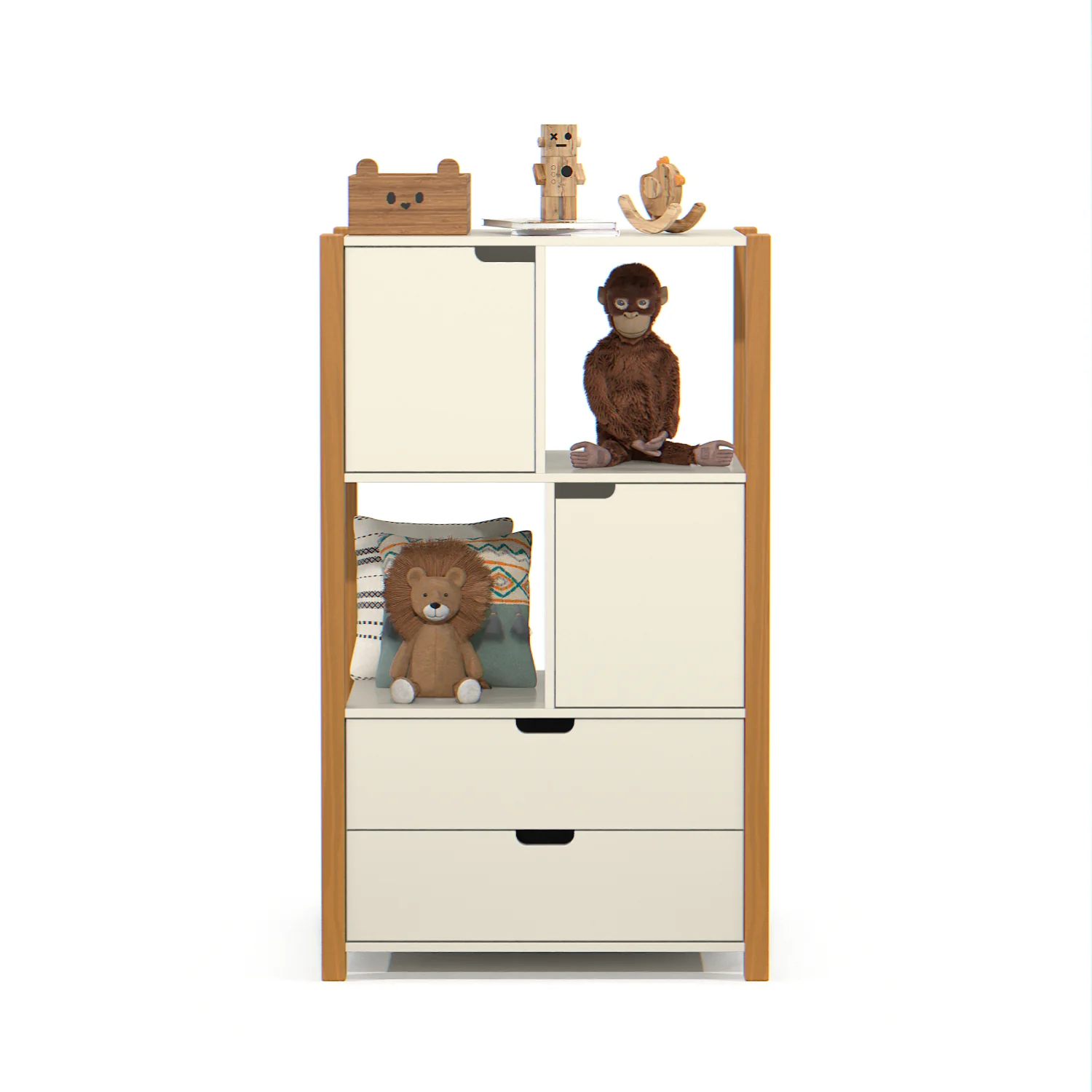Biblioteca Amalia Off White, Natural 75X125X43 - Image 4