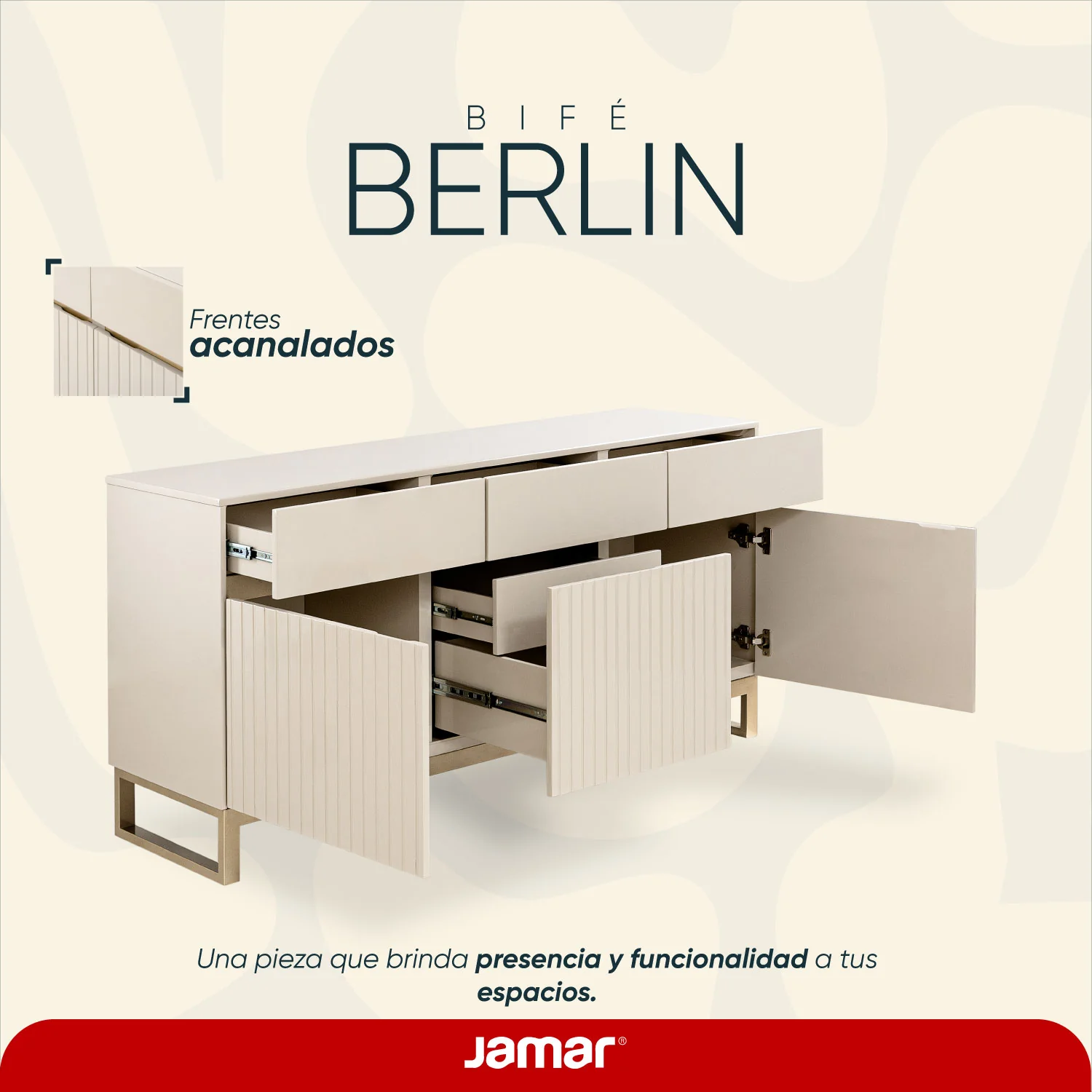 Bifé Berlin Greige, Champaña Premium - Image 5