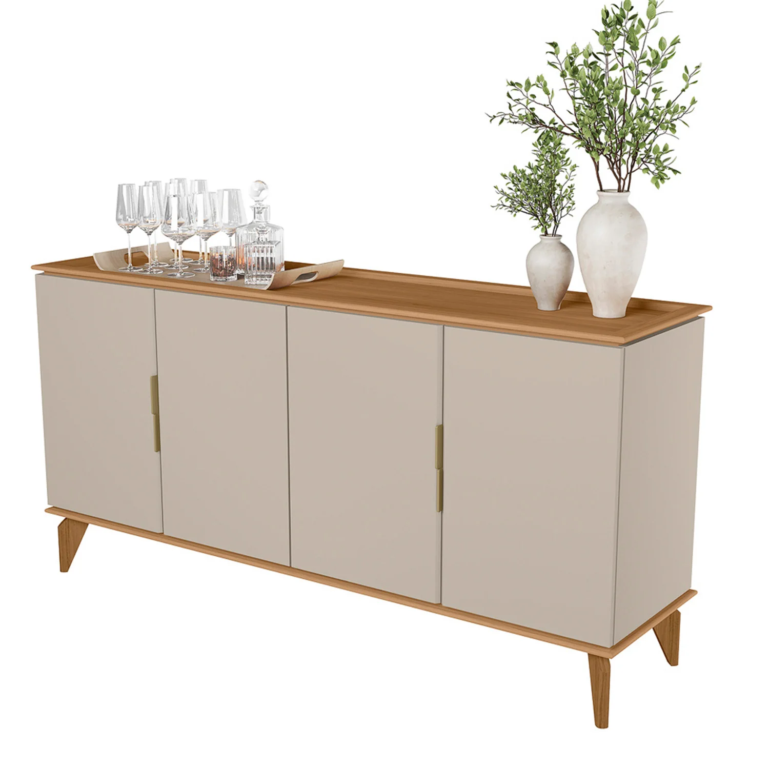 Bifé Viena Natural, Off White 160X89X42 - Image 3