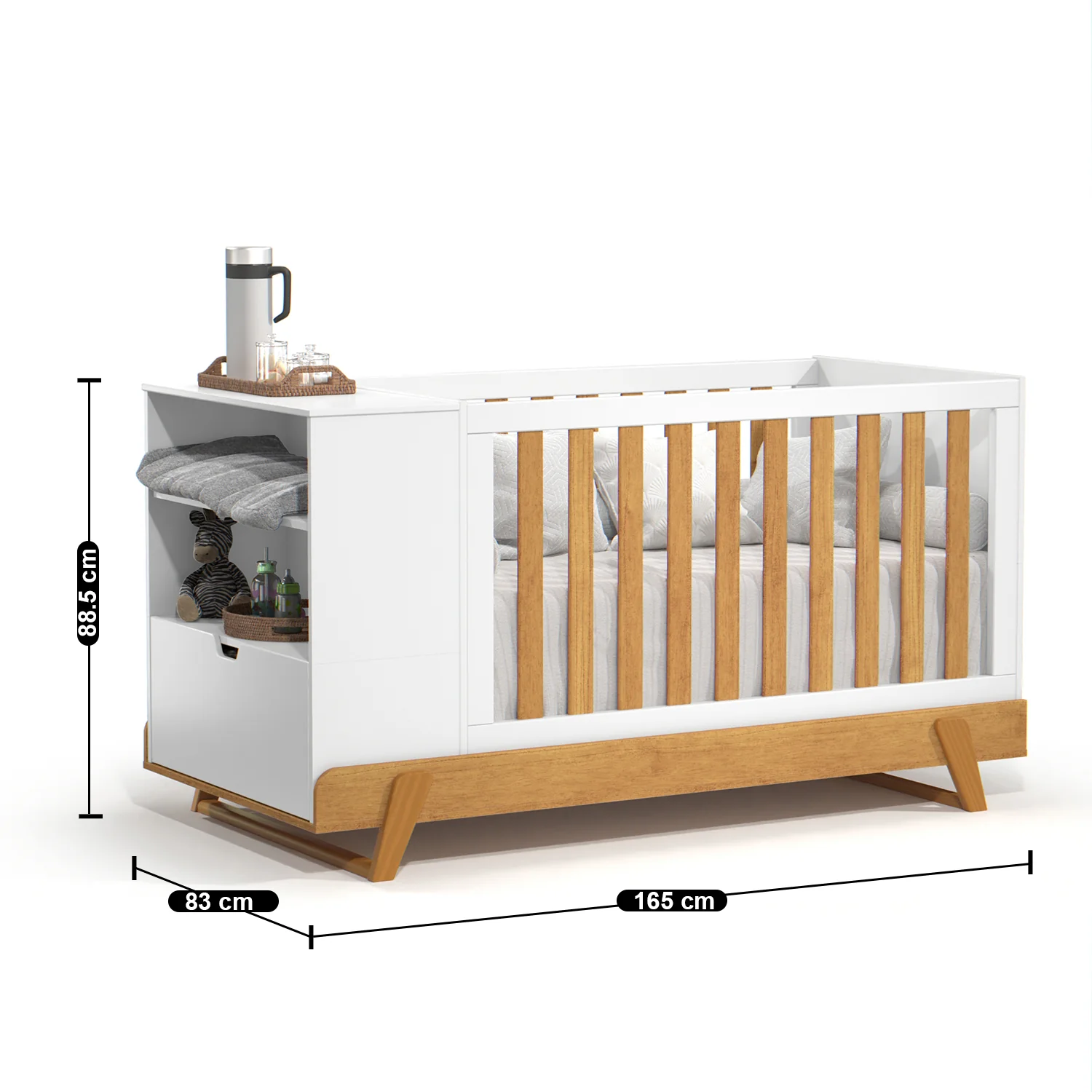 Cama Cuna Maggic Blanco, Miel - Image 10