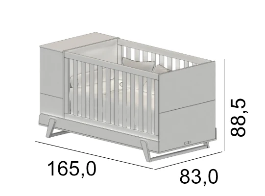 Cama Cuna Maggic Blanco, Miel - Image 11