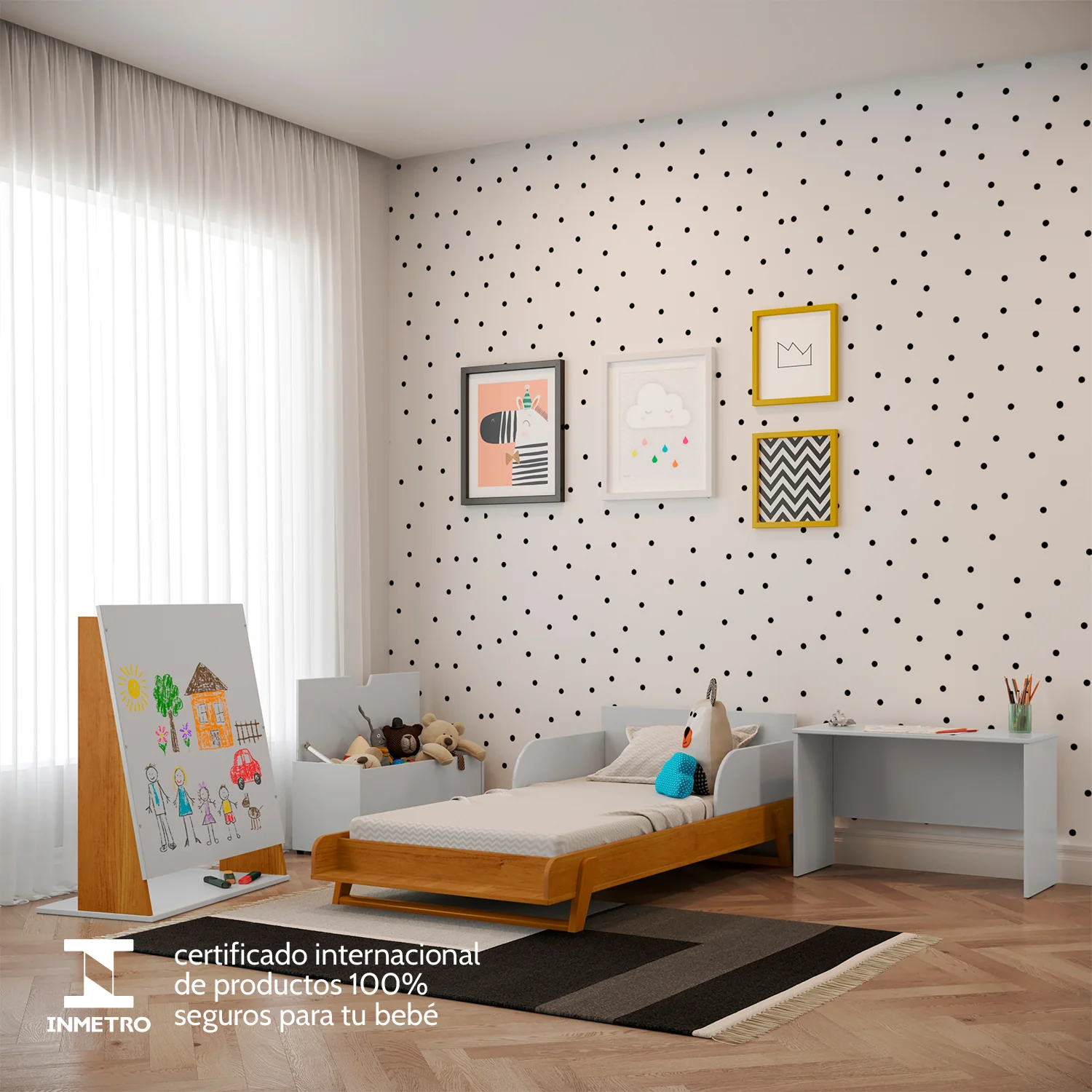 Cama Cuna Maggic Blanco, Miel - Image 3