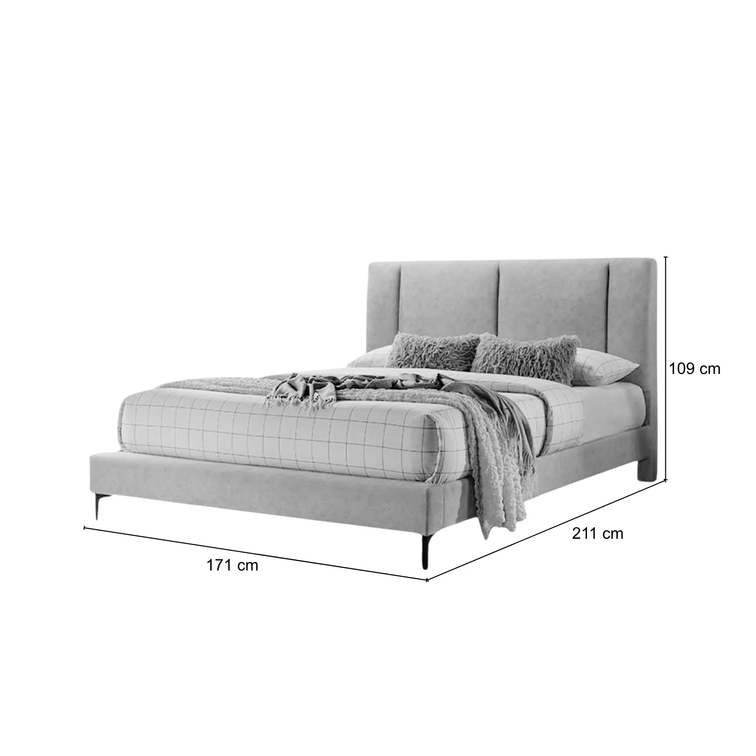 Cama Doble Amber Beige - Image 2