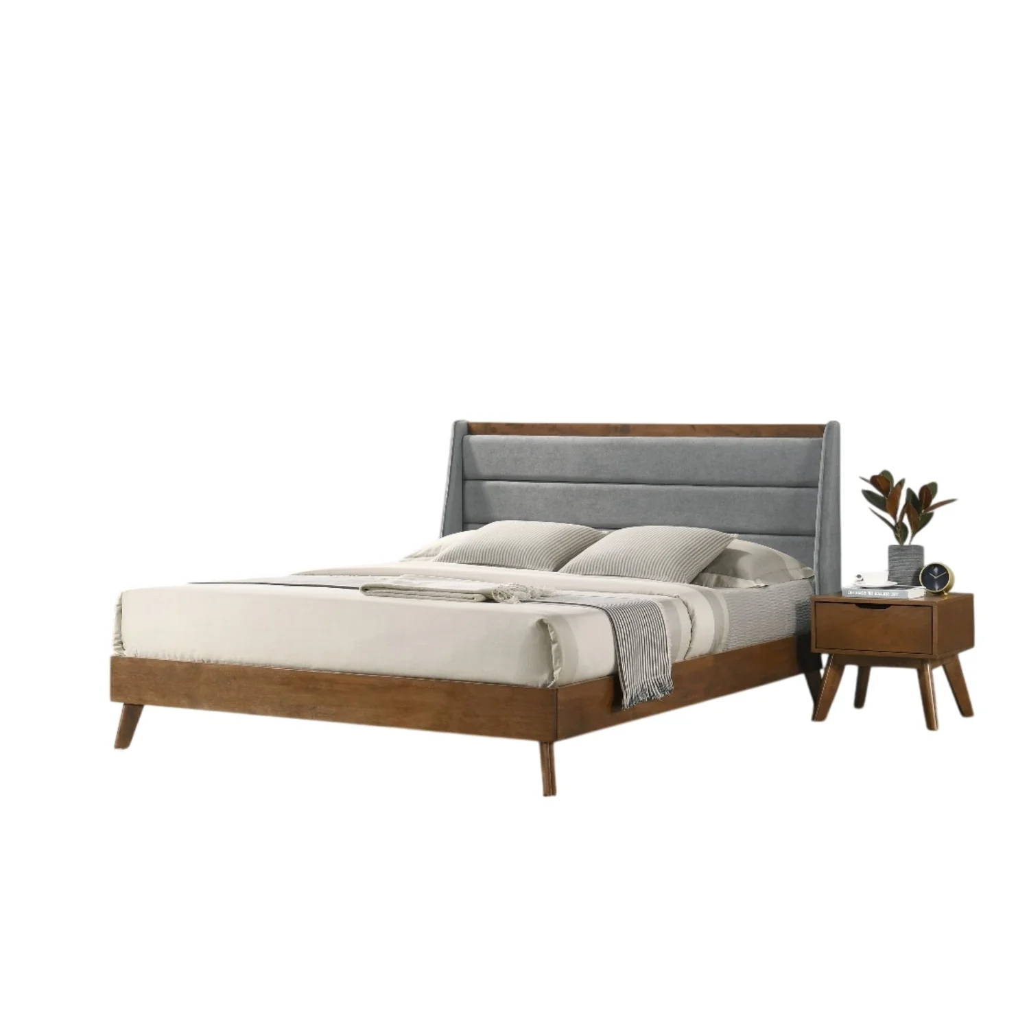 Cama Doble Anahi Gris