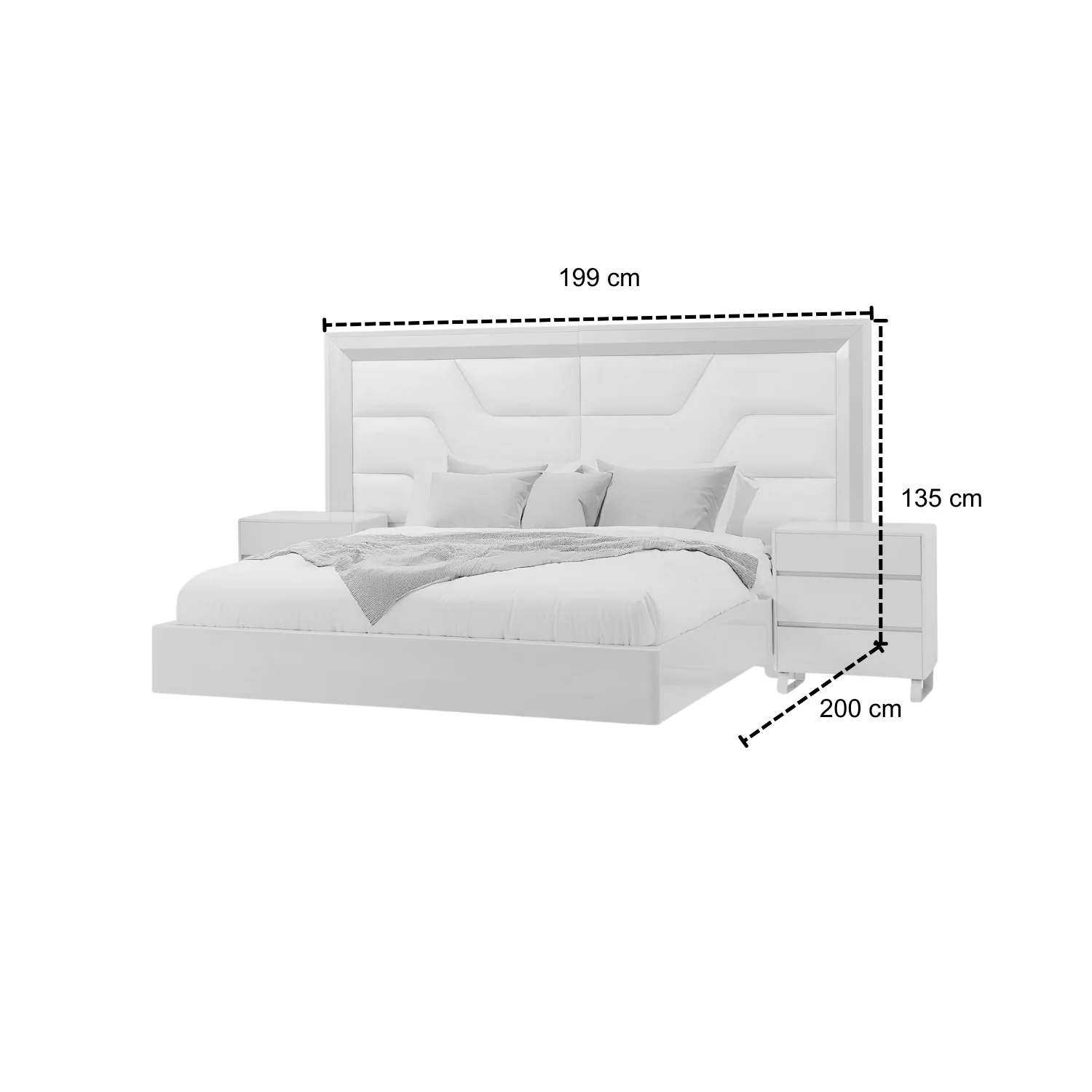 Cama Doble Bulgari Eurolino Perla, Champaña - Image 6