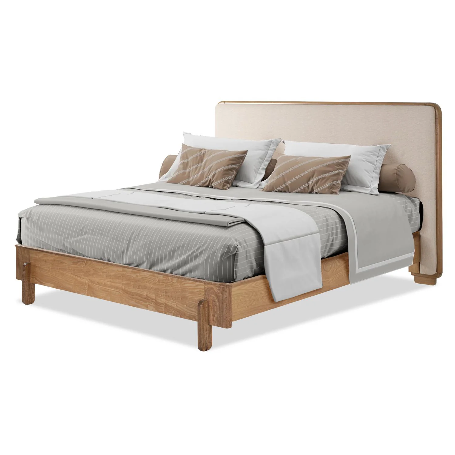 Cama Doble Donato Eurolino Marbella Marfil, Natural - Image 3