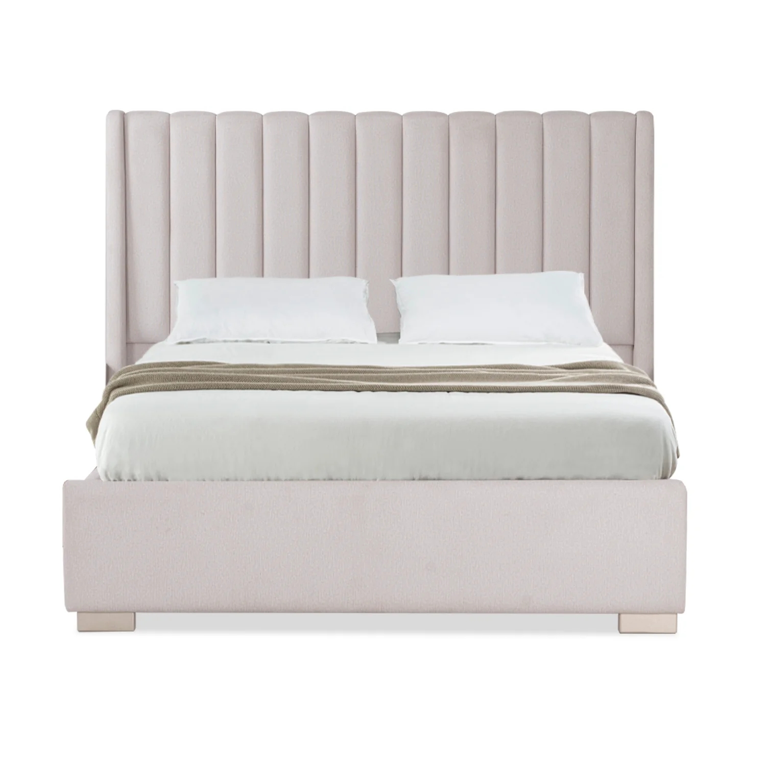 Cama Doble Harrison Crudo, Champaña - Image 2