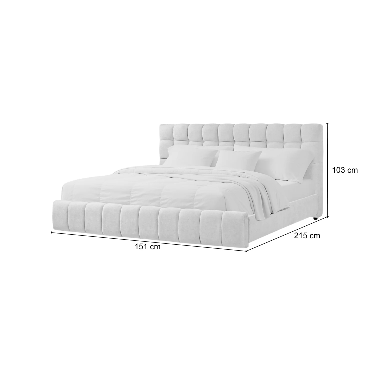 Cama Doble Oklam Microfibra Touch Almendra - Image 6