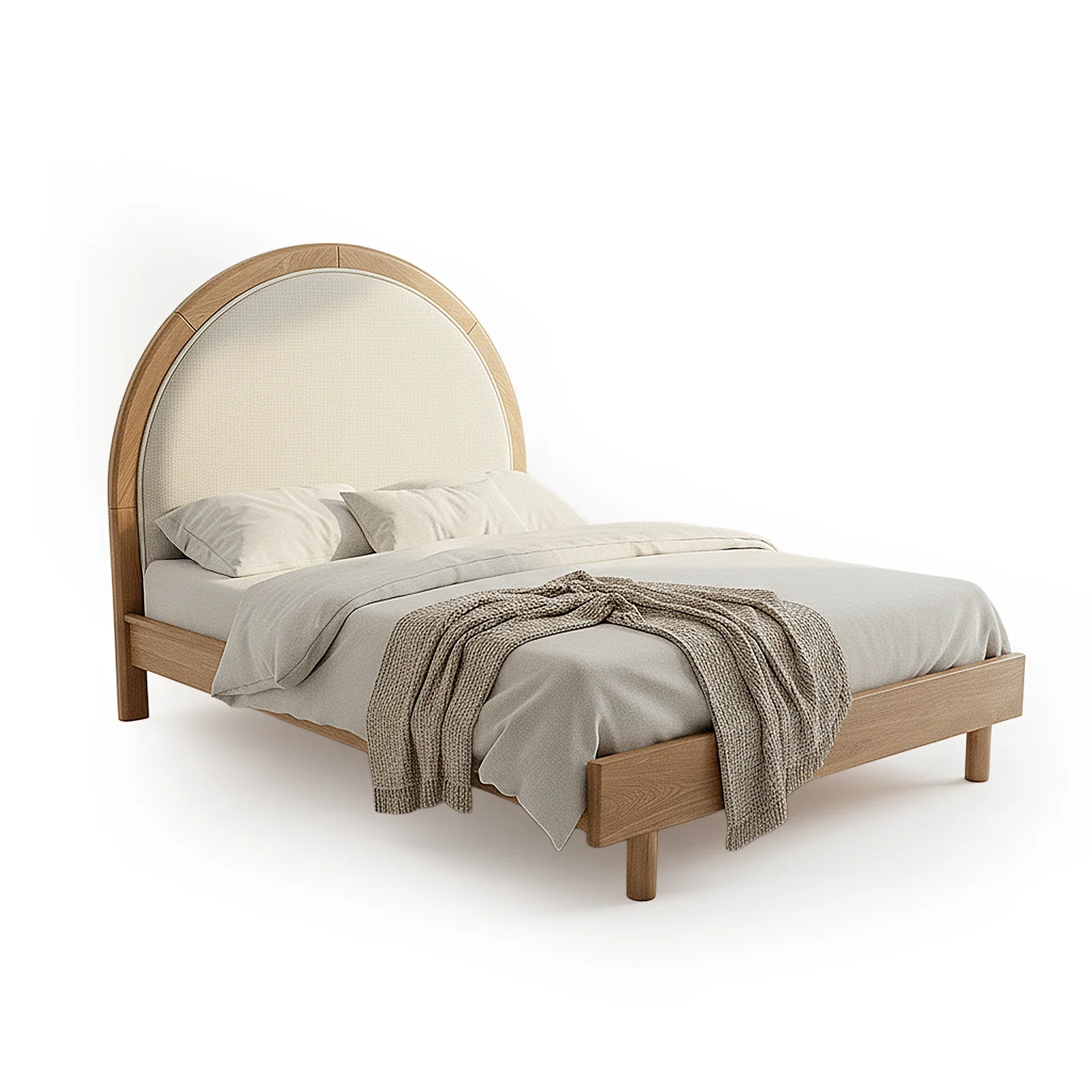 Cama Doble Porter Eurolino Arena, Natural