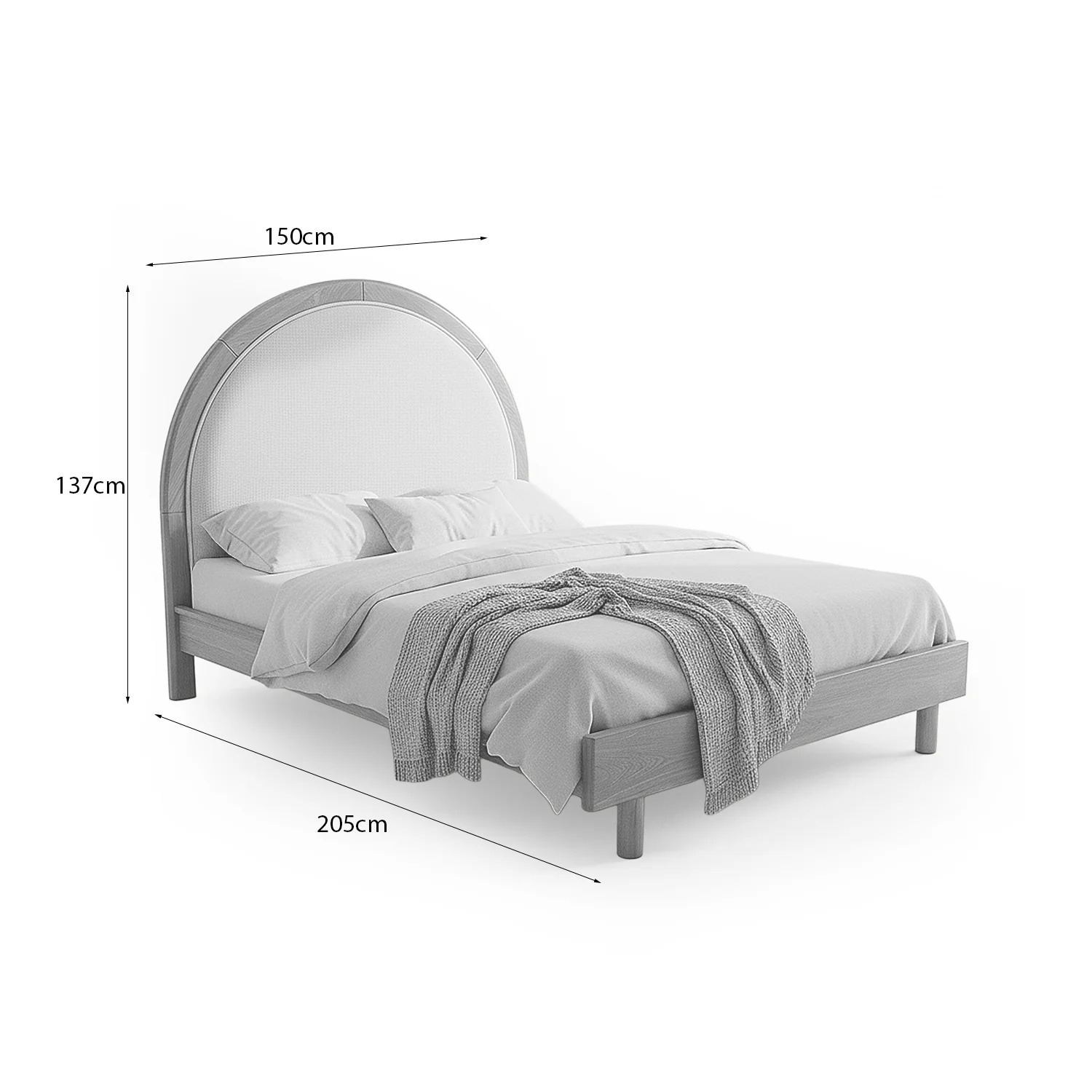 Cama Doble Porter Eurolino Arena, Natural - Image 6