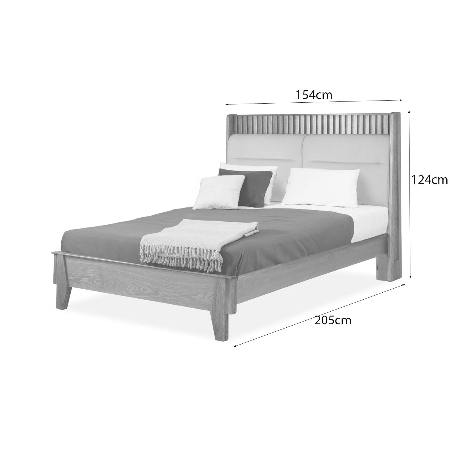 Cama Doble Rose Marfil, Natural - Image 5