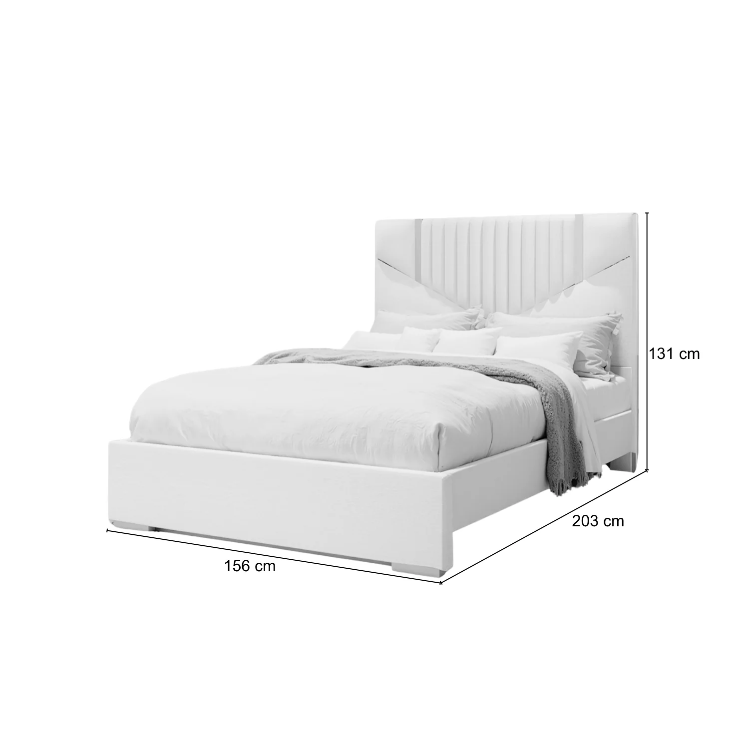 Cama Doble Santana Beige Perlado,Champaña - Image 5