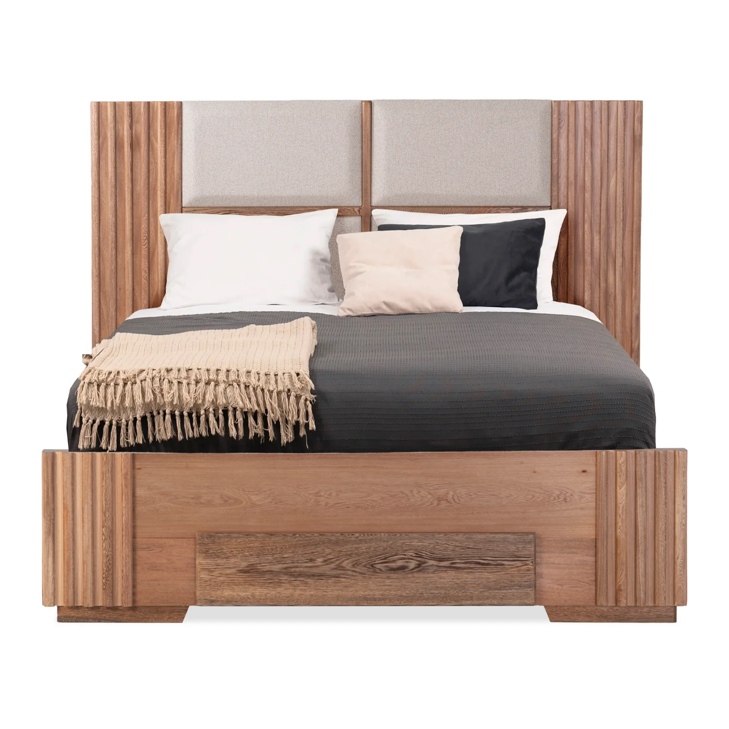 Cama Doble Texas Beige, Natural* - Image 4