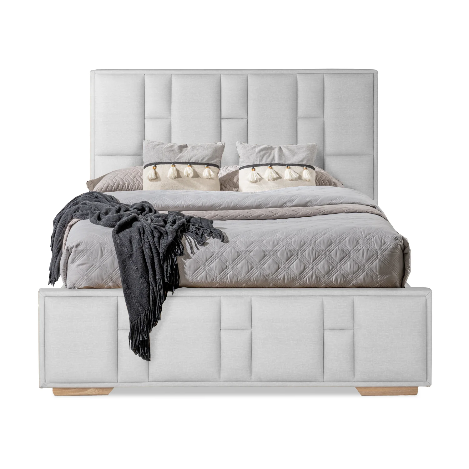 Cama Doble Thymon Eurolino Plata - Image 3