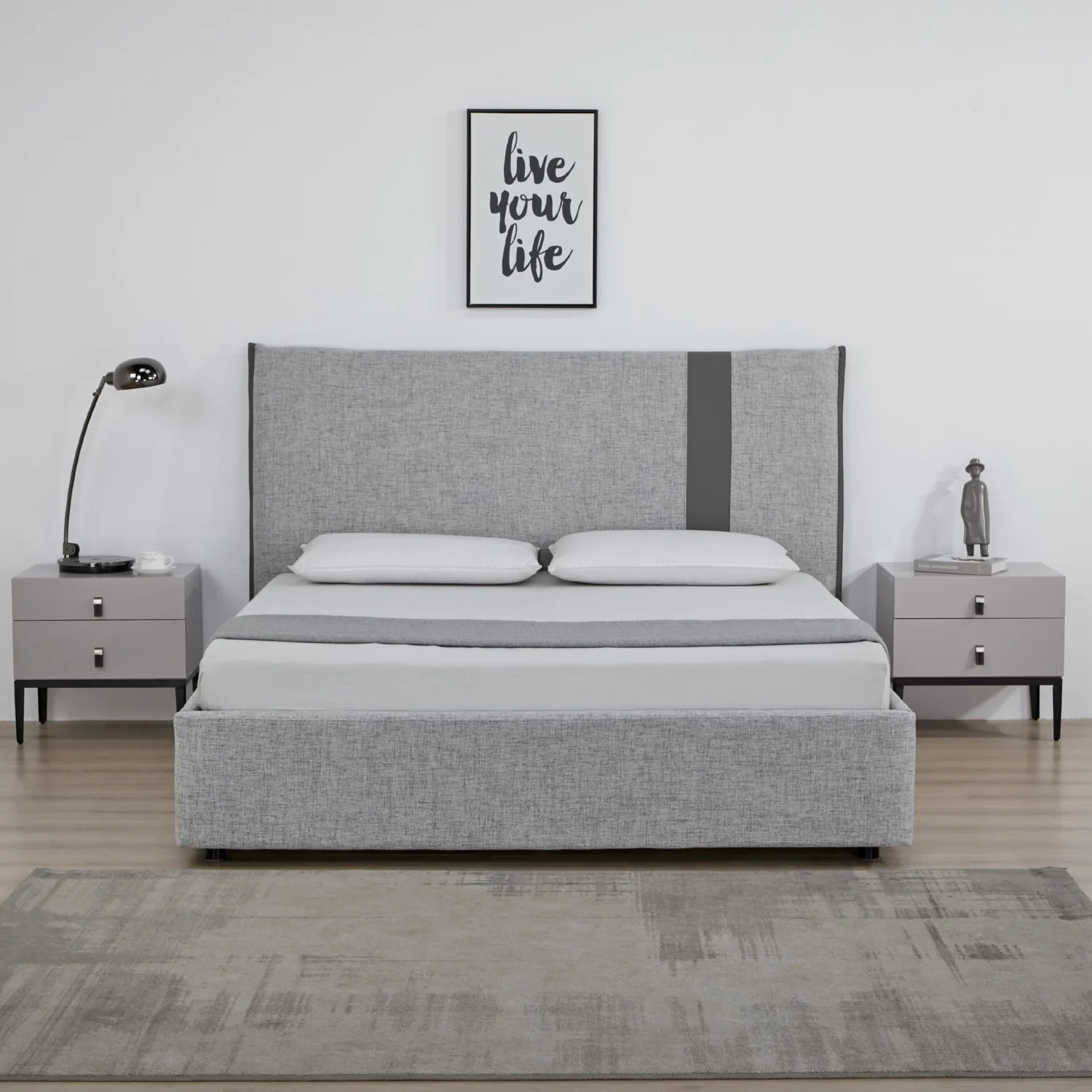 Cama King Gales Gris - Image 3