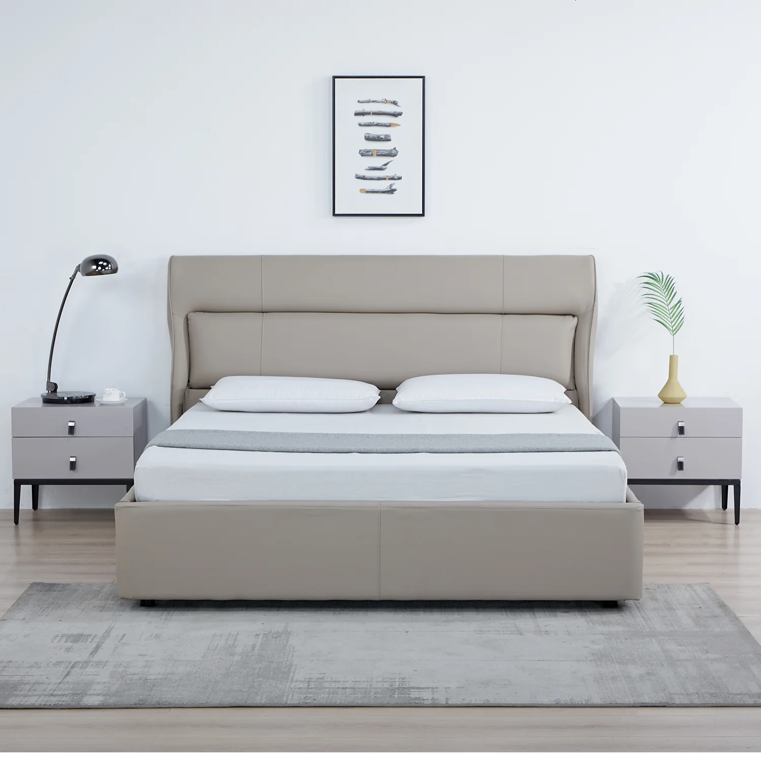 Cama King Ghala Beige - Image 3