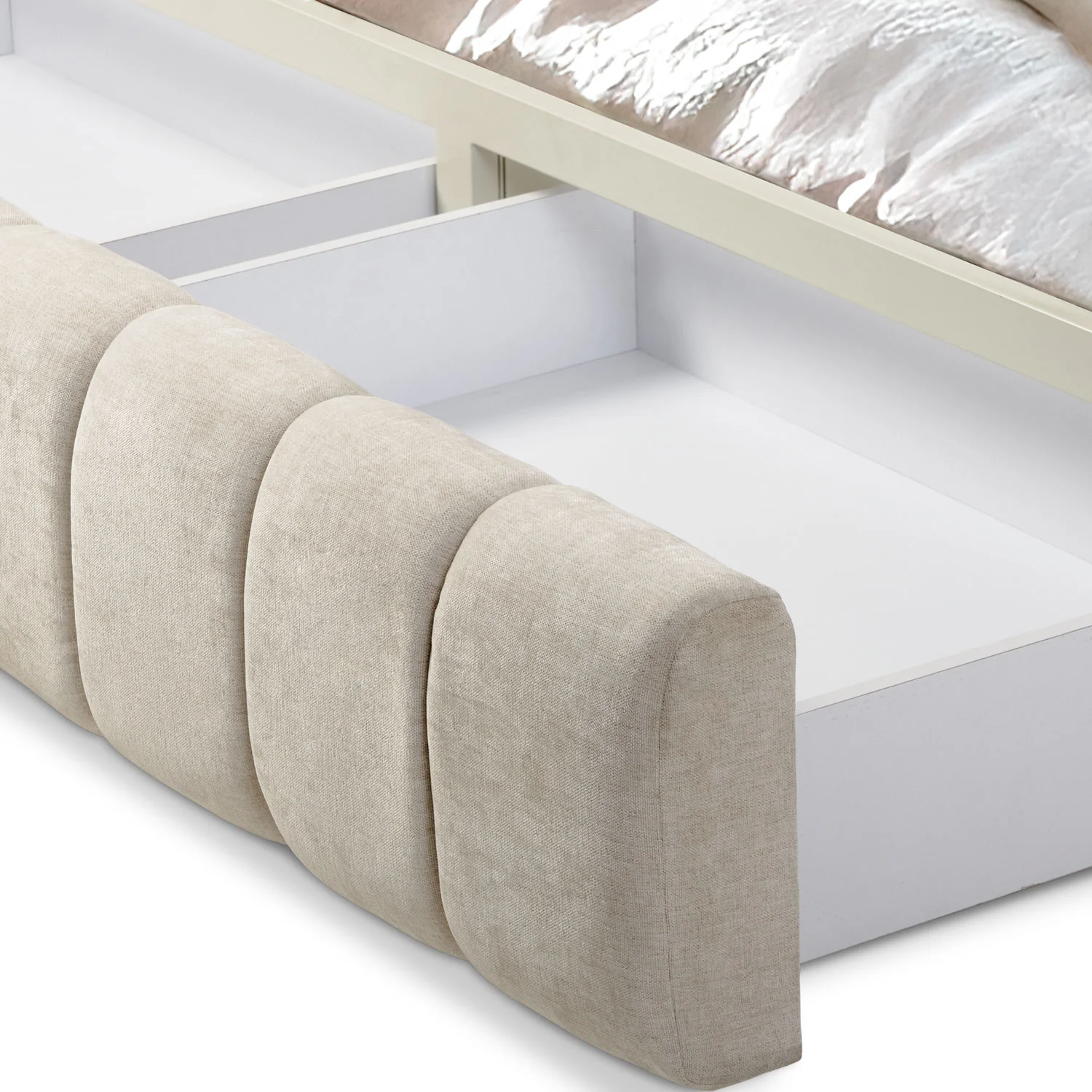 Cama King Oklam Microfibra Touch Almendra - Image 5