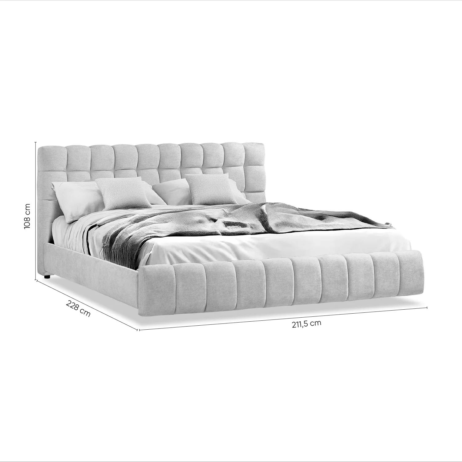 Cama King Oklam Microfibra Touch Almendra - Image 6