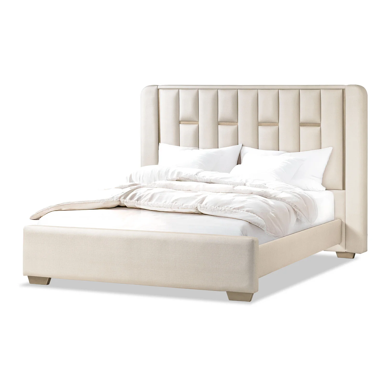 Cama King Sevilla Eurolino Perla, Champaña - Image 3