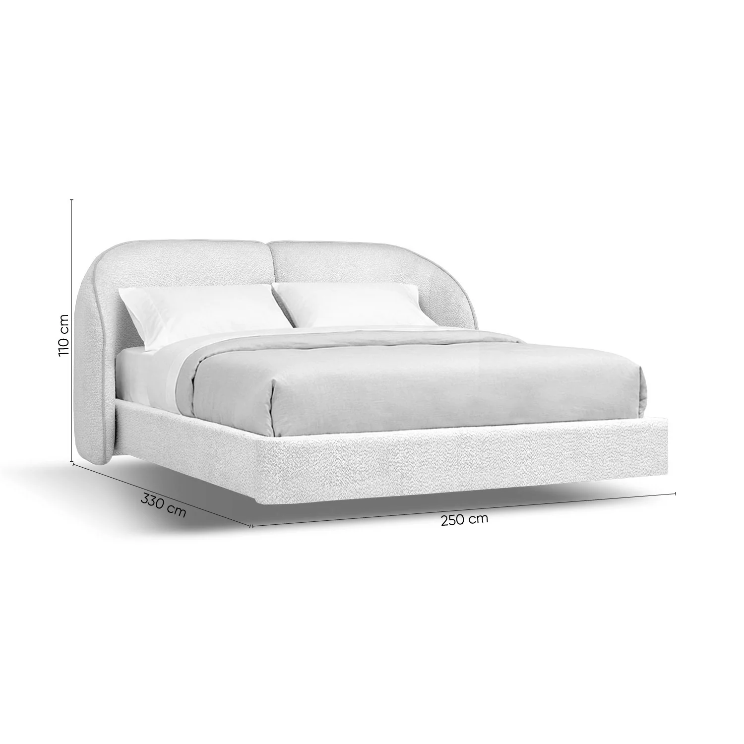 Cama King Sienna Microfibra Burdeux Crudo. - Image 5