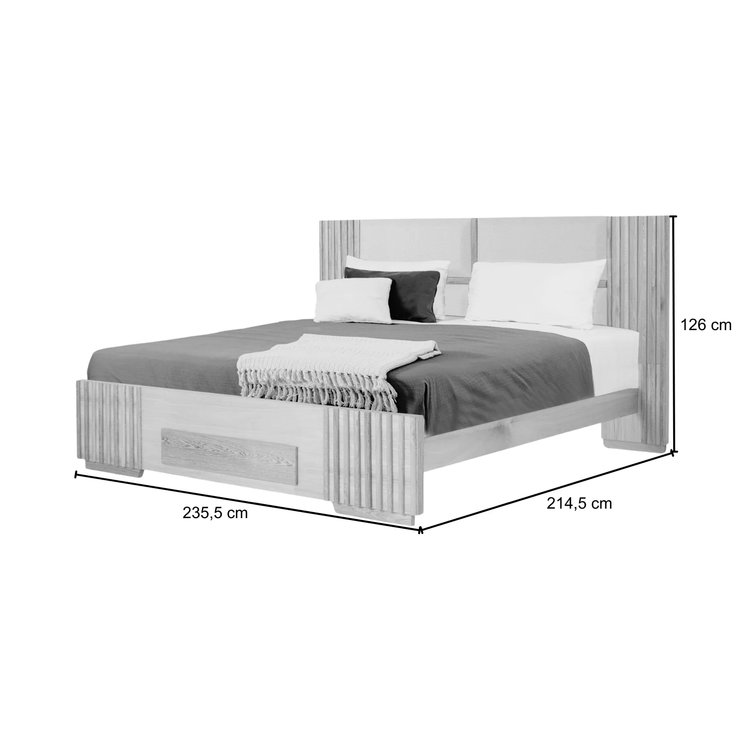 Cama King Texas Beige, Natural* - Image 5