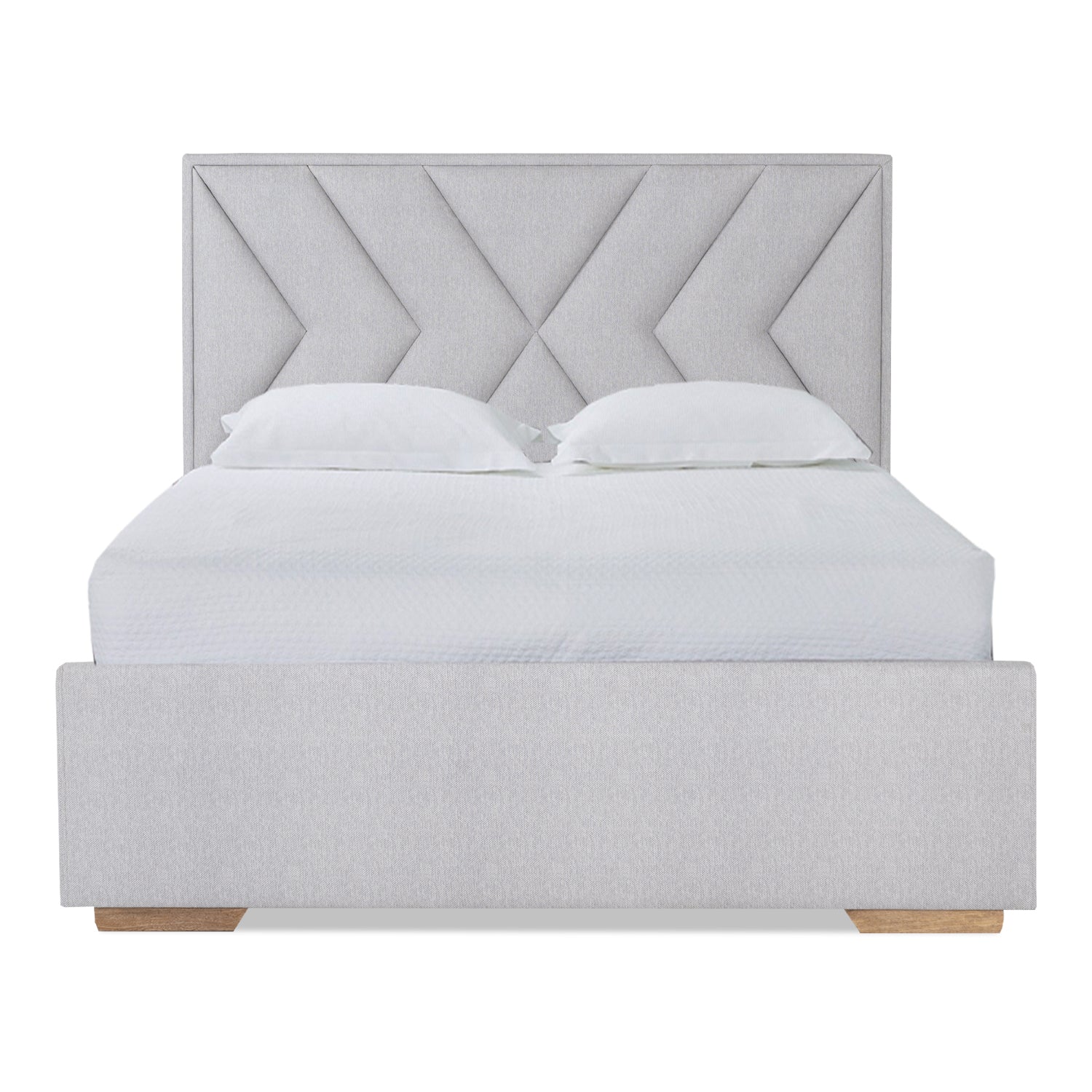 Cama King Vallarta Eurolino Gris, Natural - Image 2
