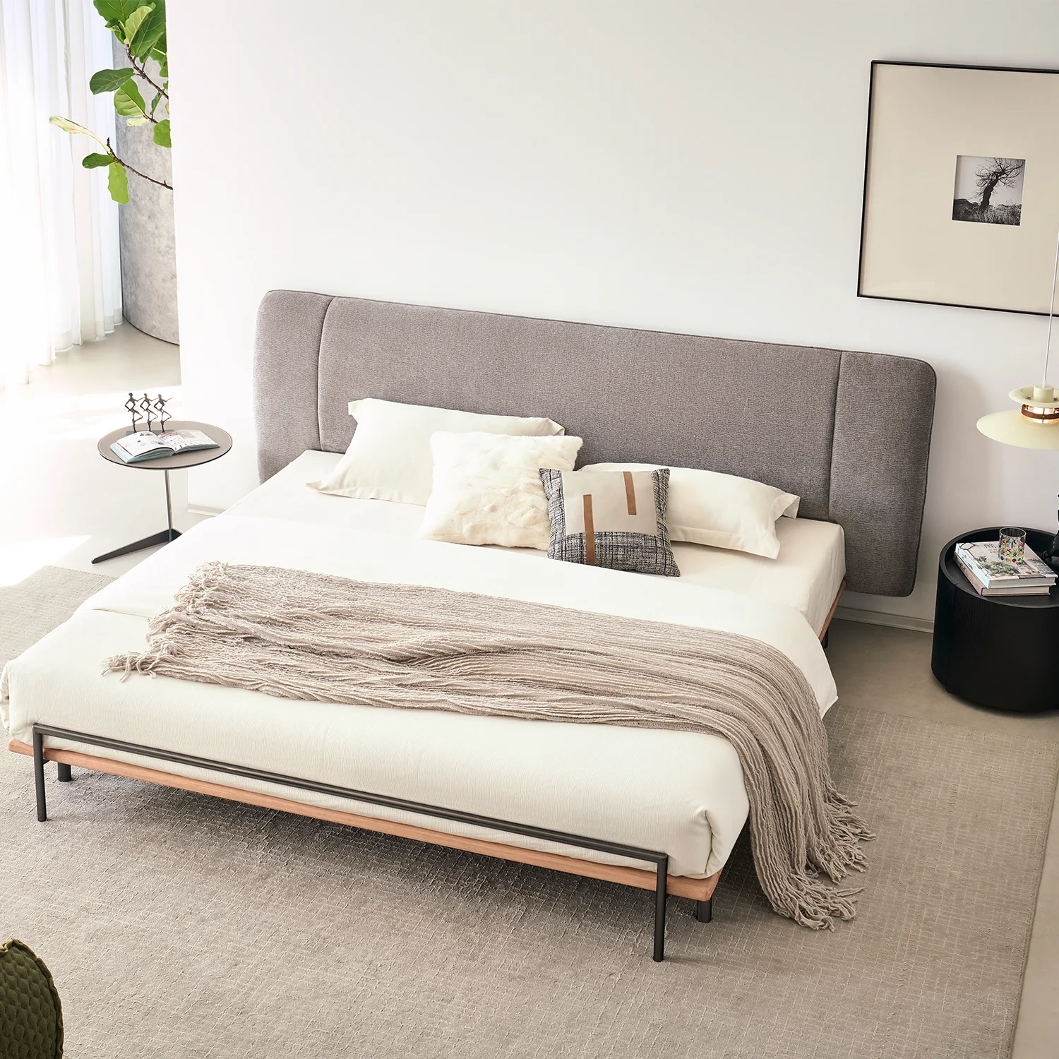 Cama King York Boucle Gris Oscuro - Image 5