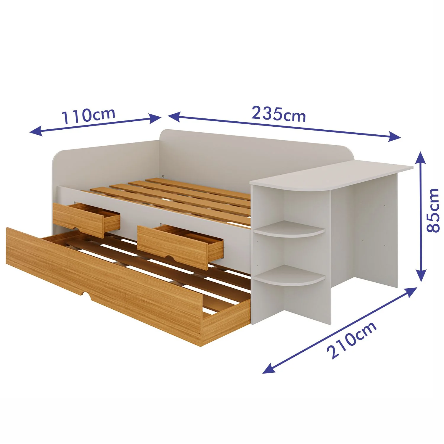 Cama Nido 1.00 Helen Off White, Natural - Image 5