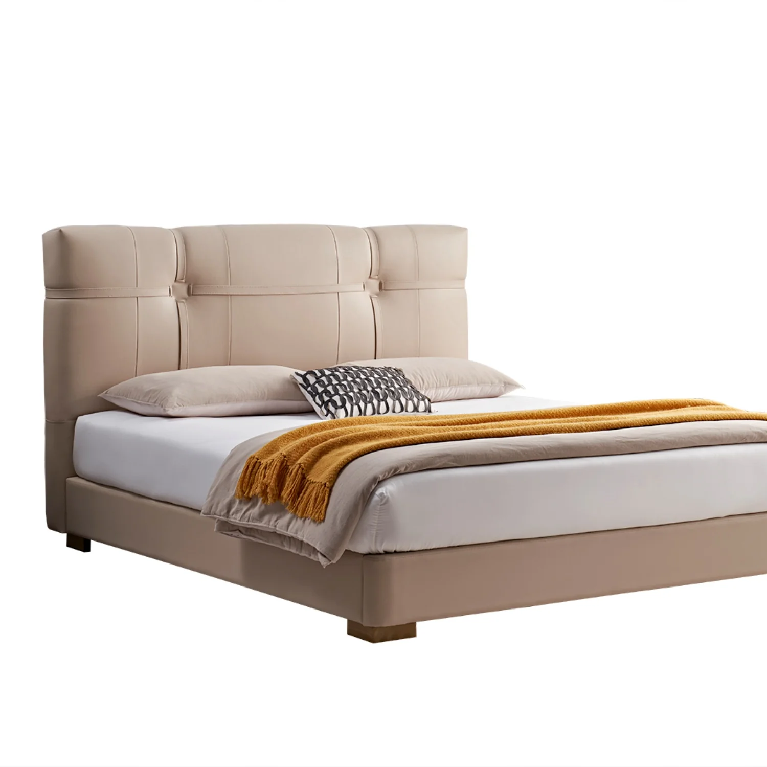 Cama Queen Avanni Beige - Image 5