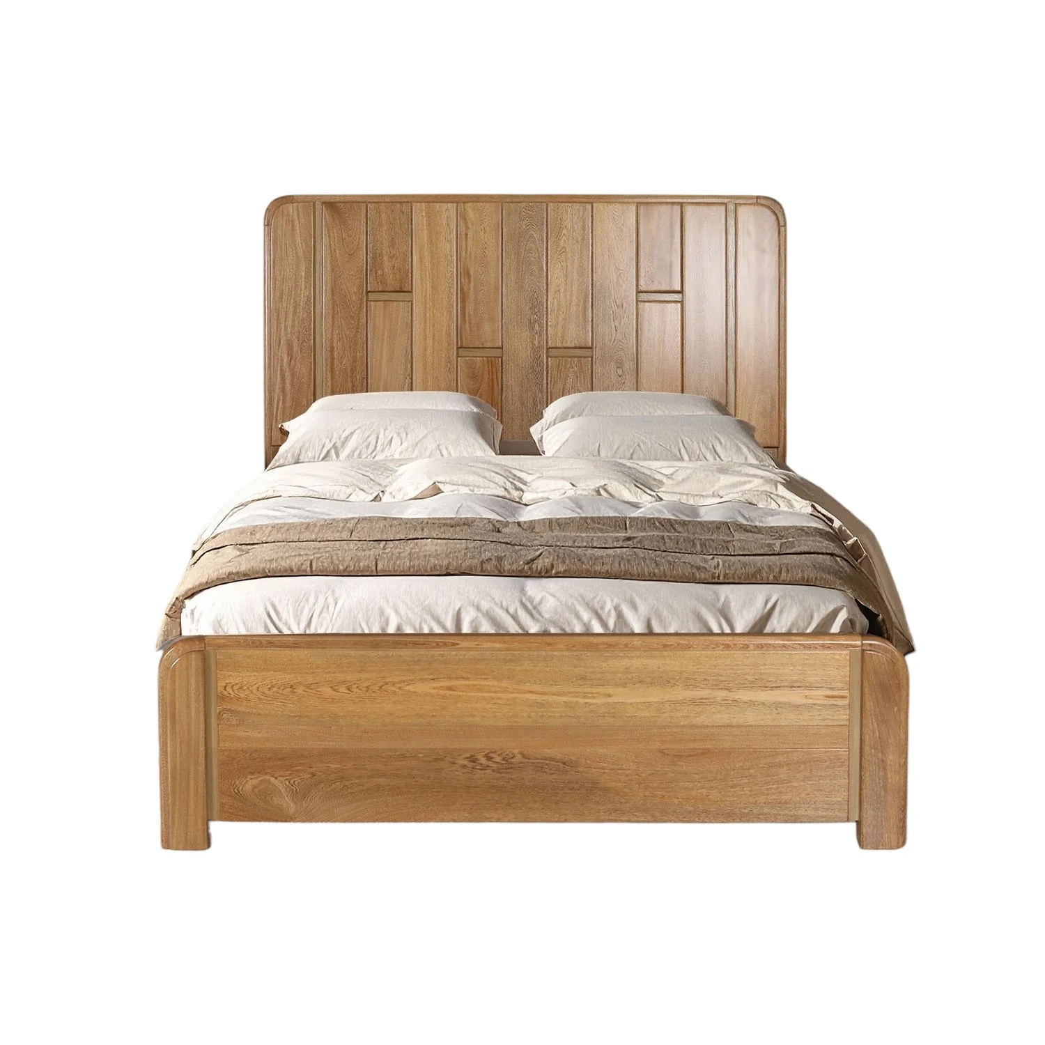 Cama Queen Ceratto Roble Natural - Image 3