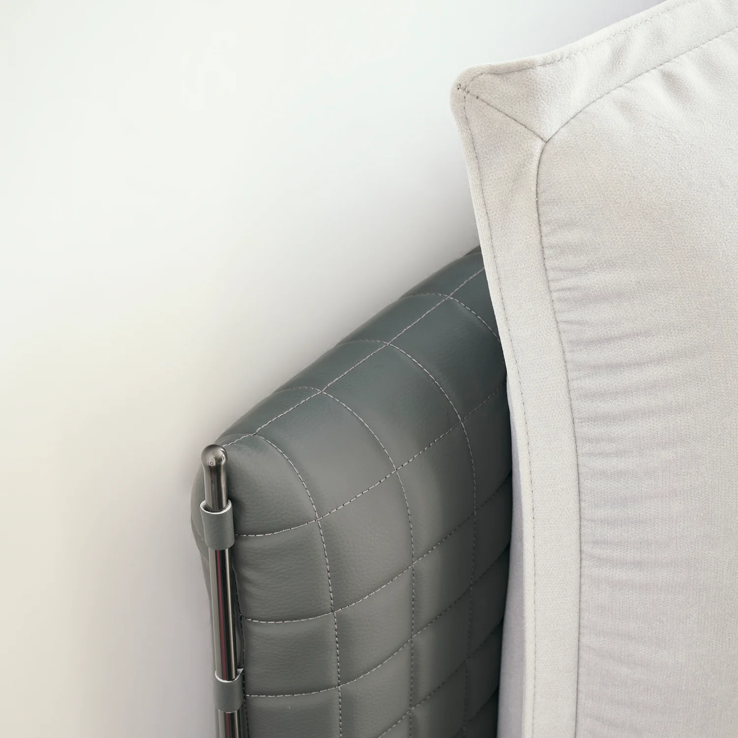 Cama Queen Lincon Velvet Gris - Image 11