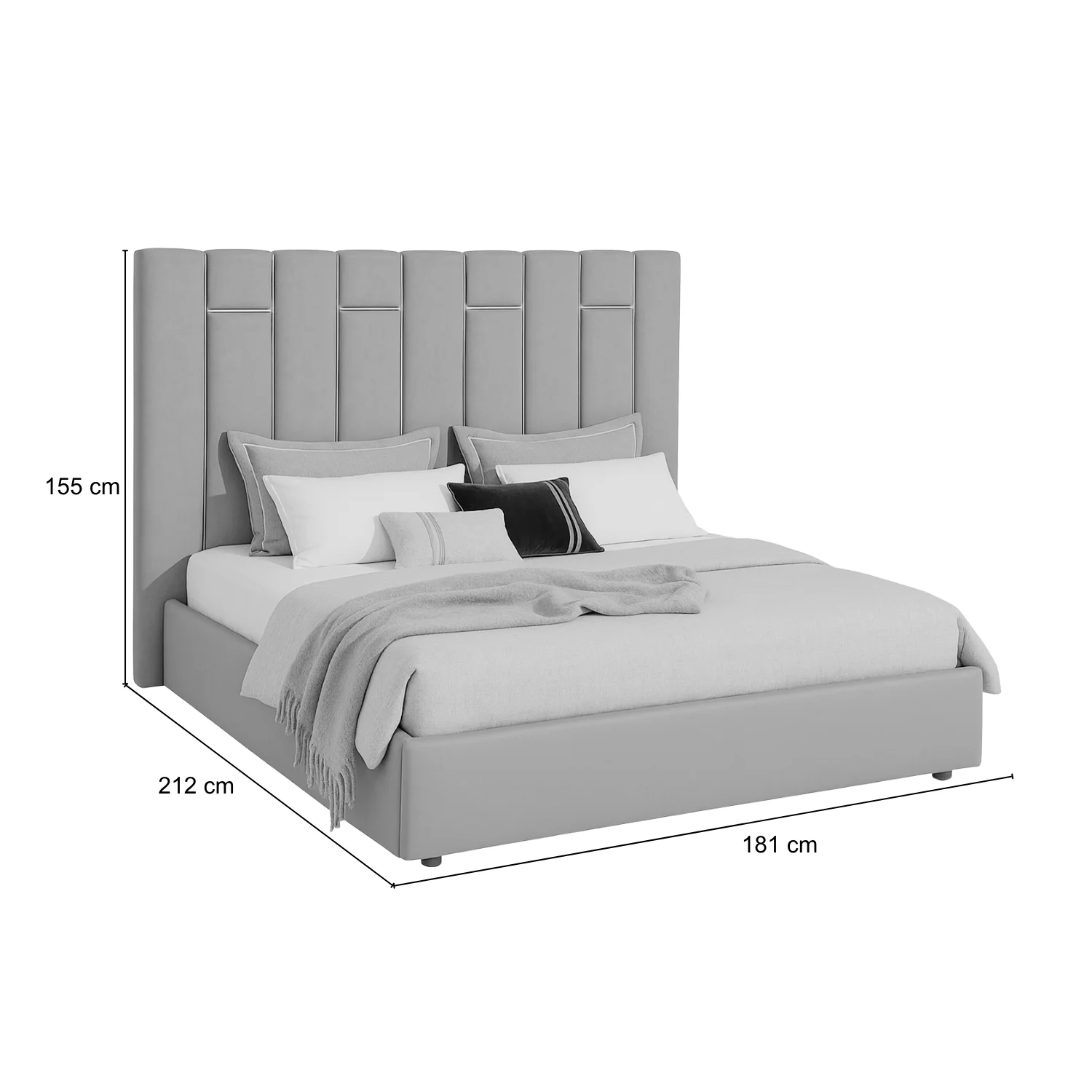 Cama Queen Nara Microfibra Marron - Image 6