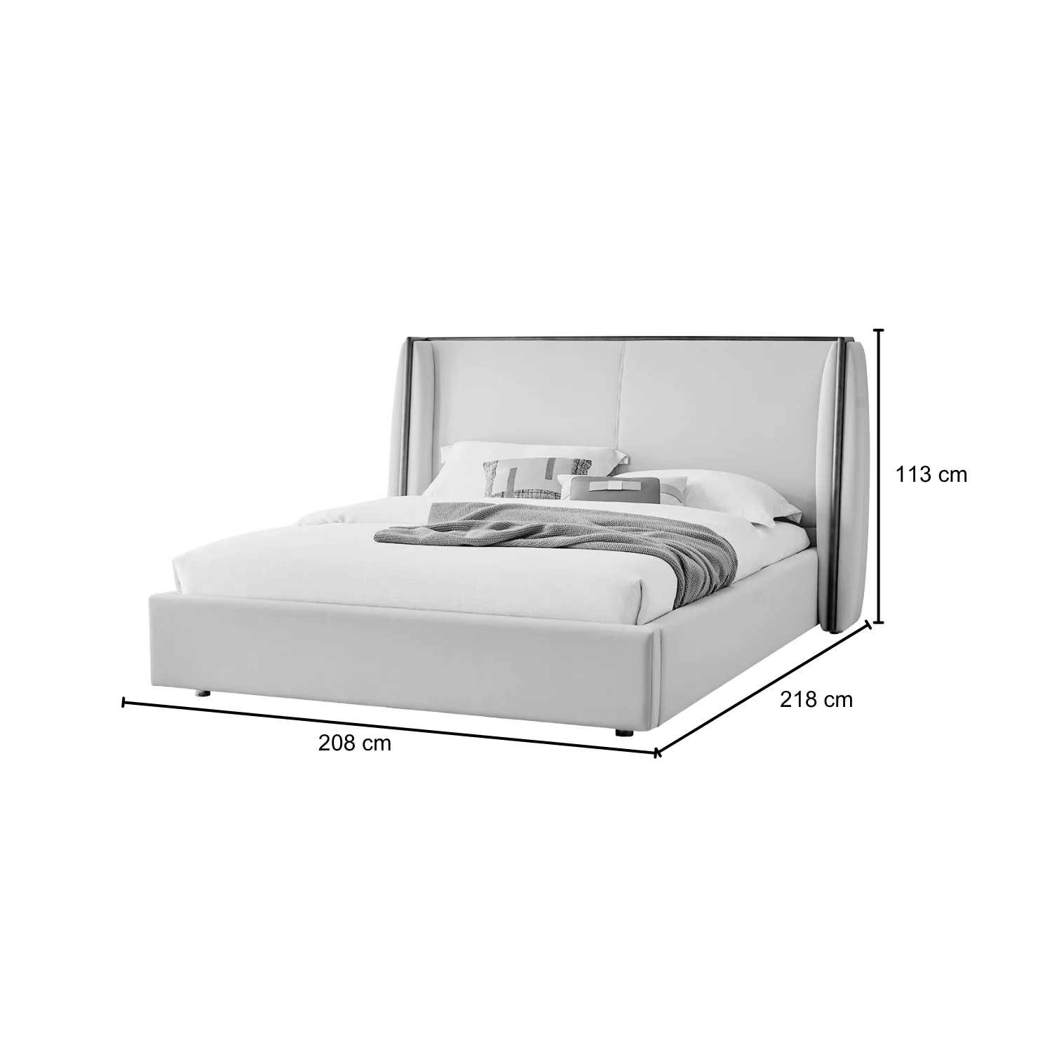 Cama Queen Taylor Velvet Beige - Image 11