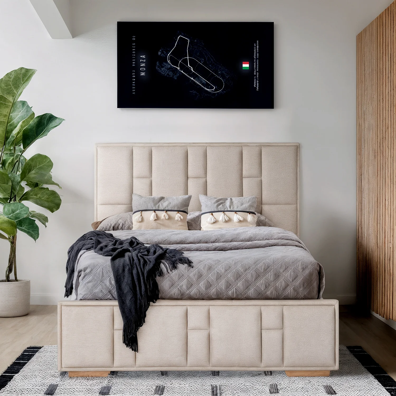 Cama Queen Thymon Eurolino Marfil - Image 2