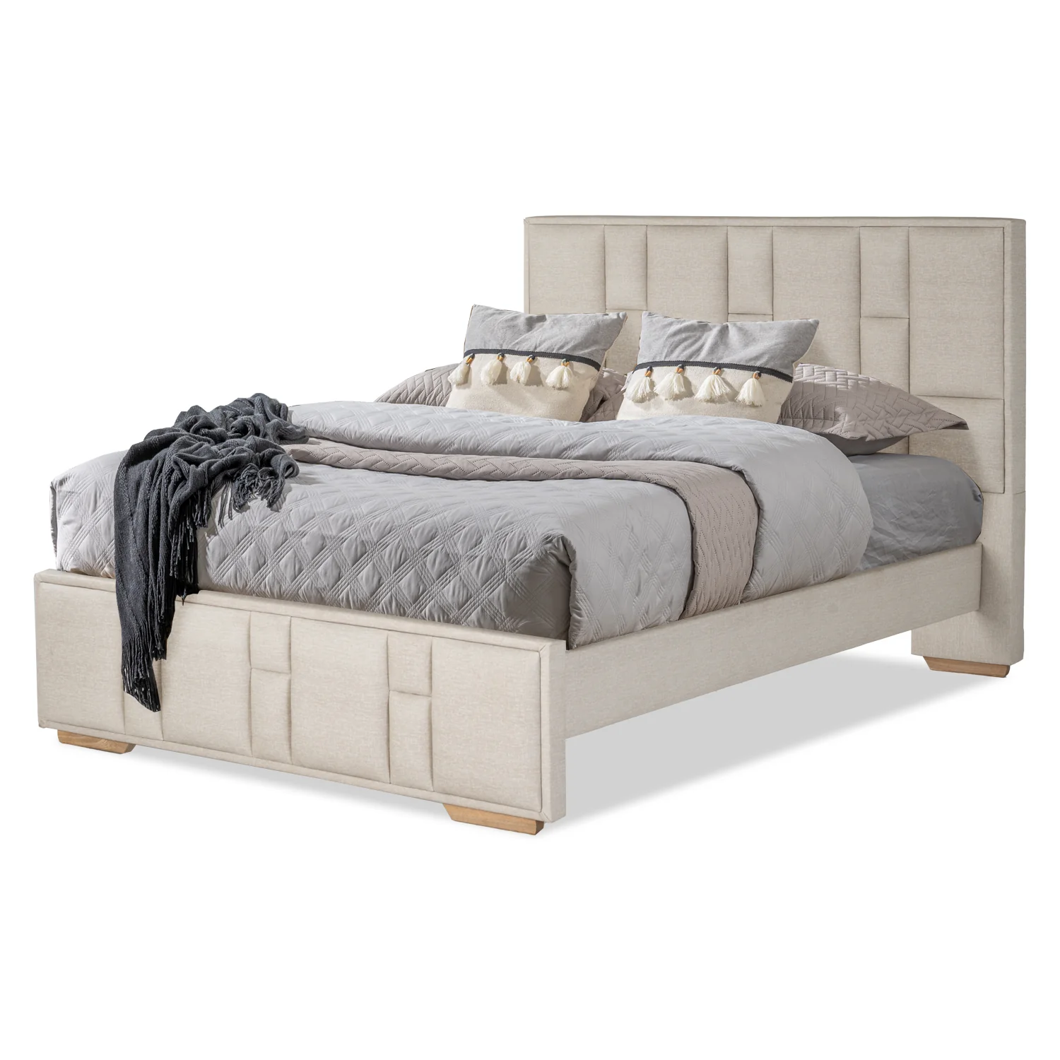 Cama Queen Thymon Eurolino Taupe