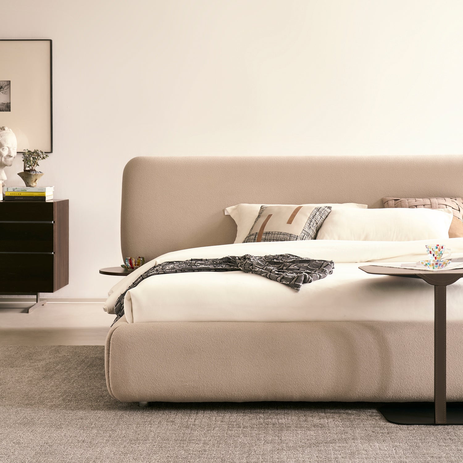 Cama Queen Toronto Boucle Crema - Image 5