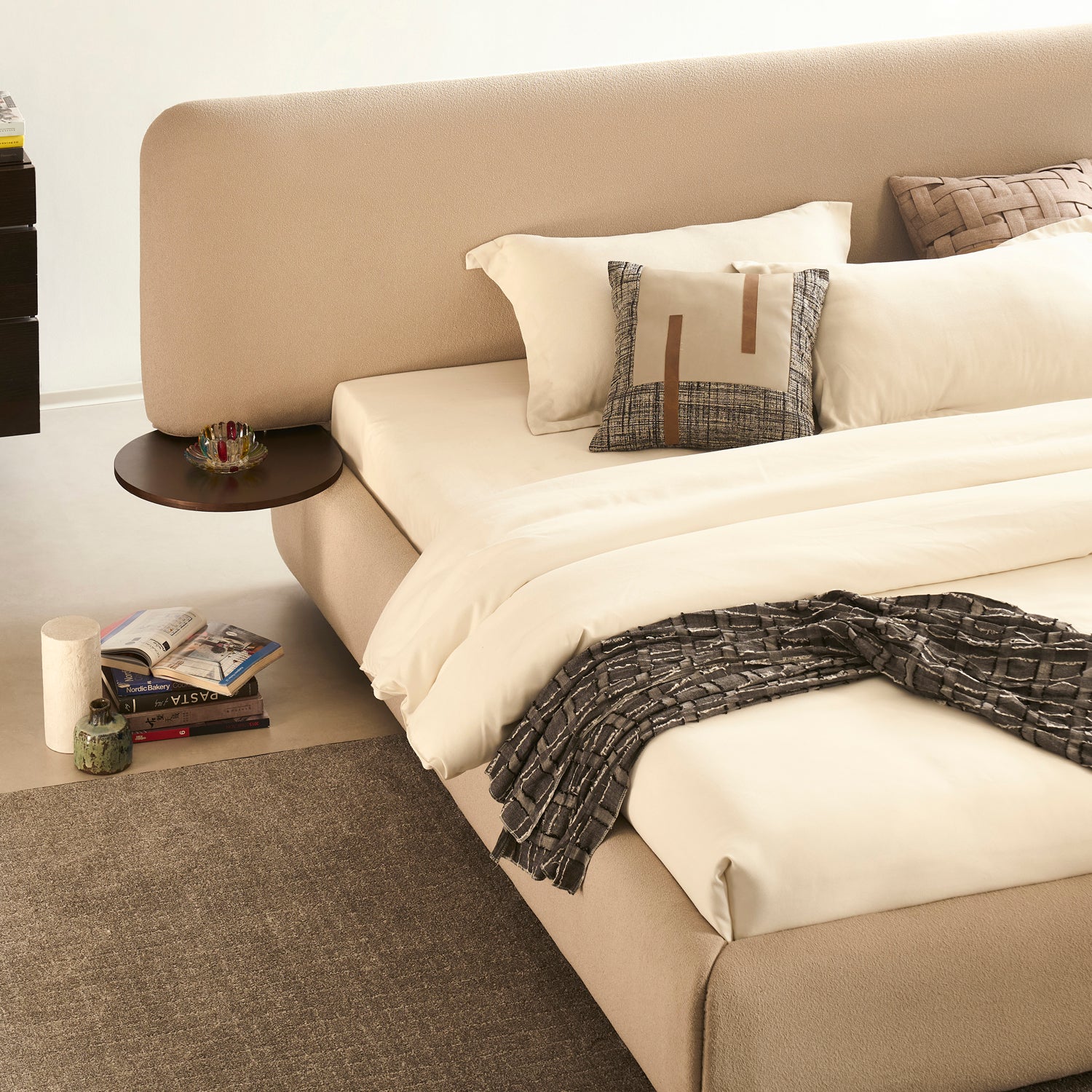 Cama Queen Toronto Boucle Crema - Image 6