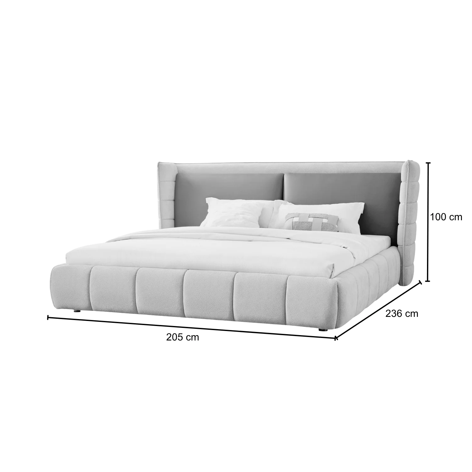 Cama Queen Toscana Velvet Café - Image 13