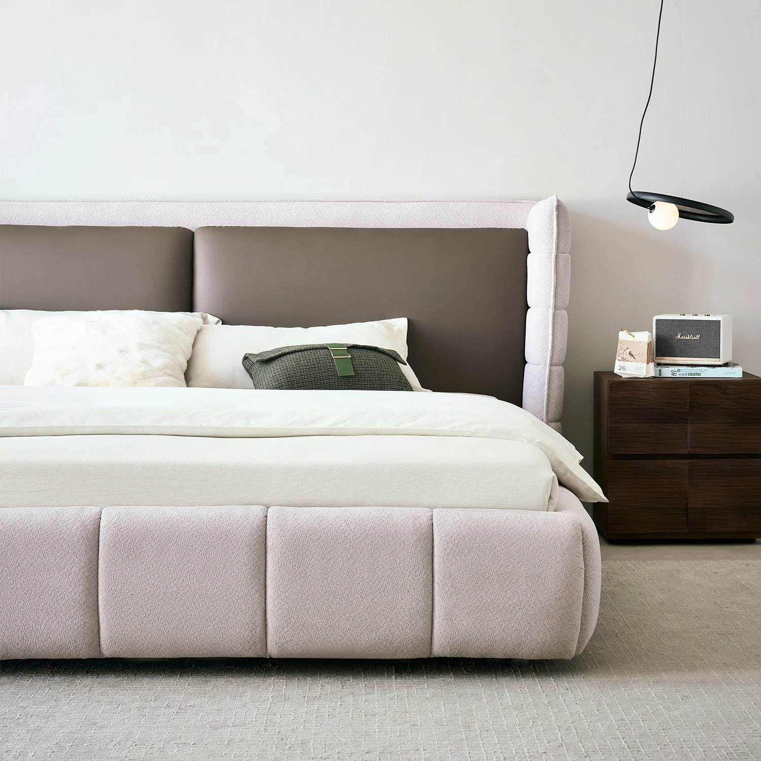 Cama Queen Toscana Velvet Café - Image 5