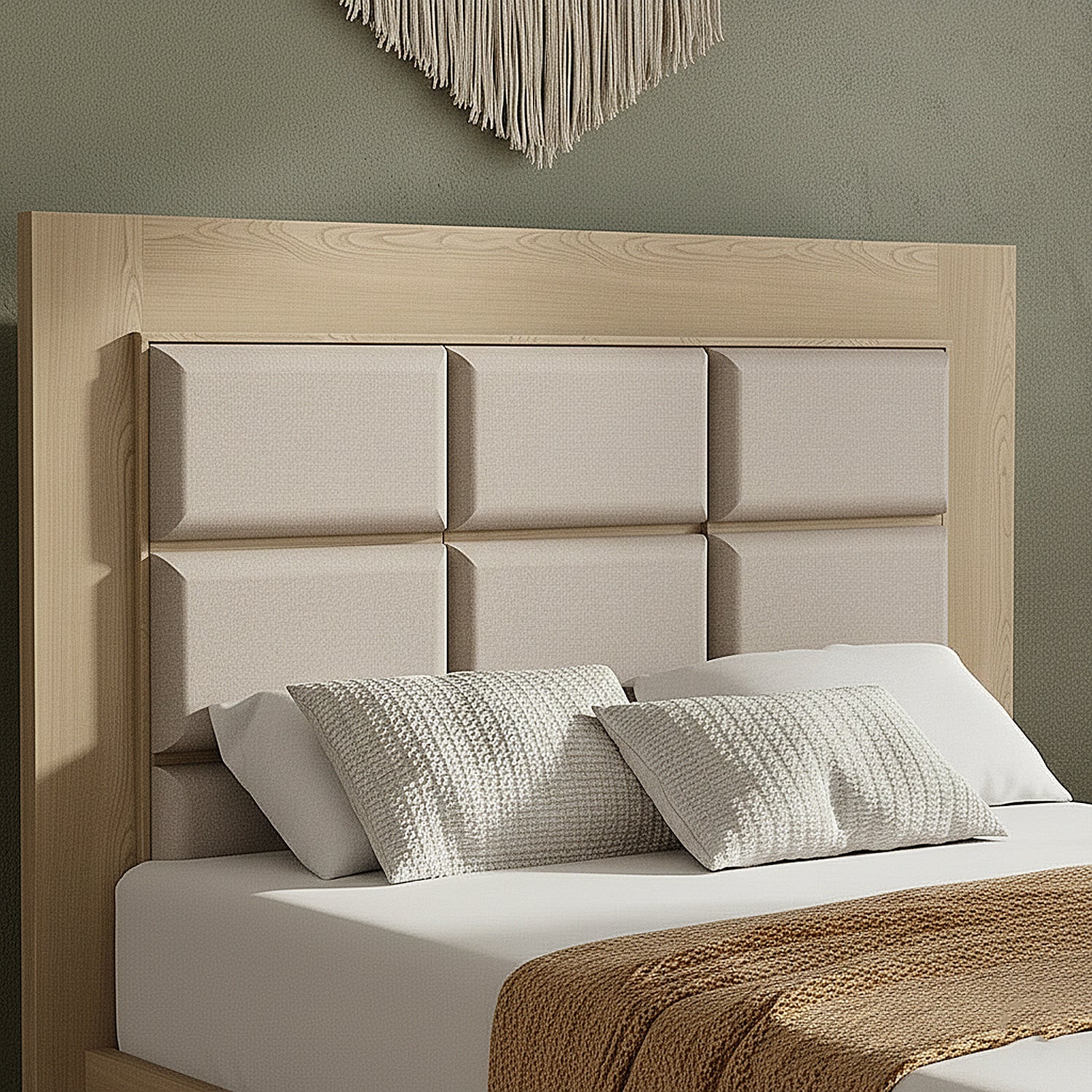 Cama Queen Turin Eurolino Arena, Natural - Image 4